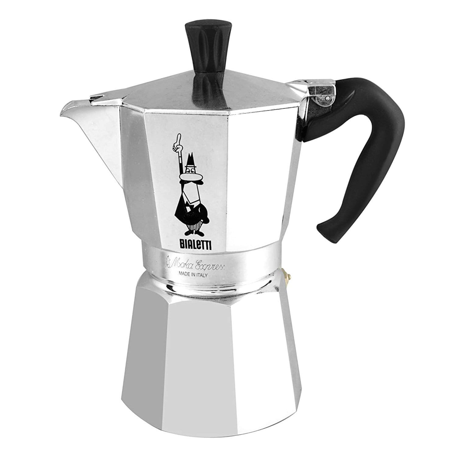 Bialetti Moka Express Coffee Maker - Silver, 4 Cups - 1164 - Jashanmal Home