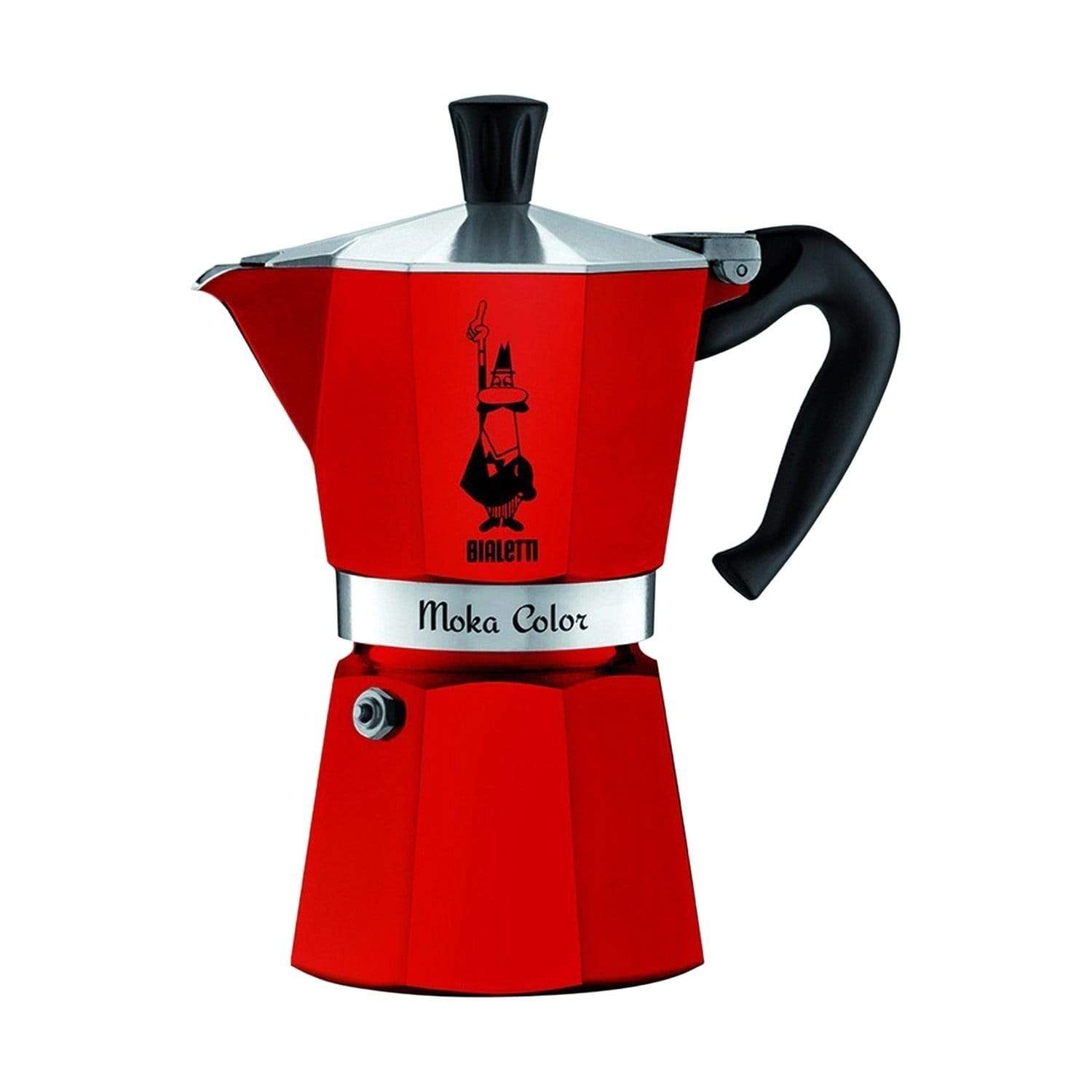 Bialetti Moka Express Coffee Maker - Red , 3 Cups - 4942 - Jashanmal Home
