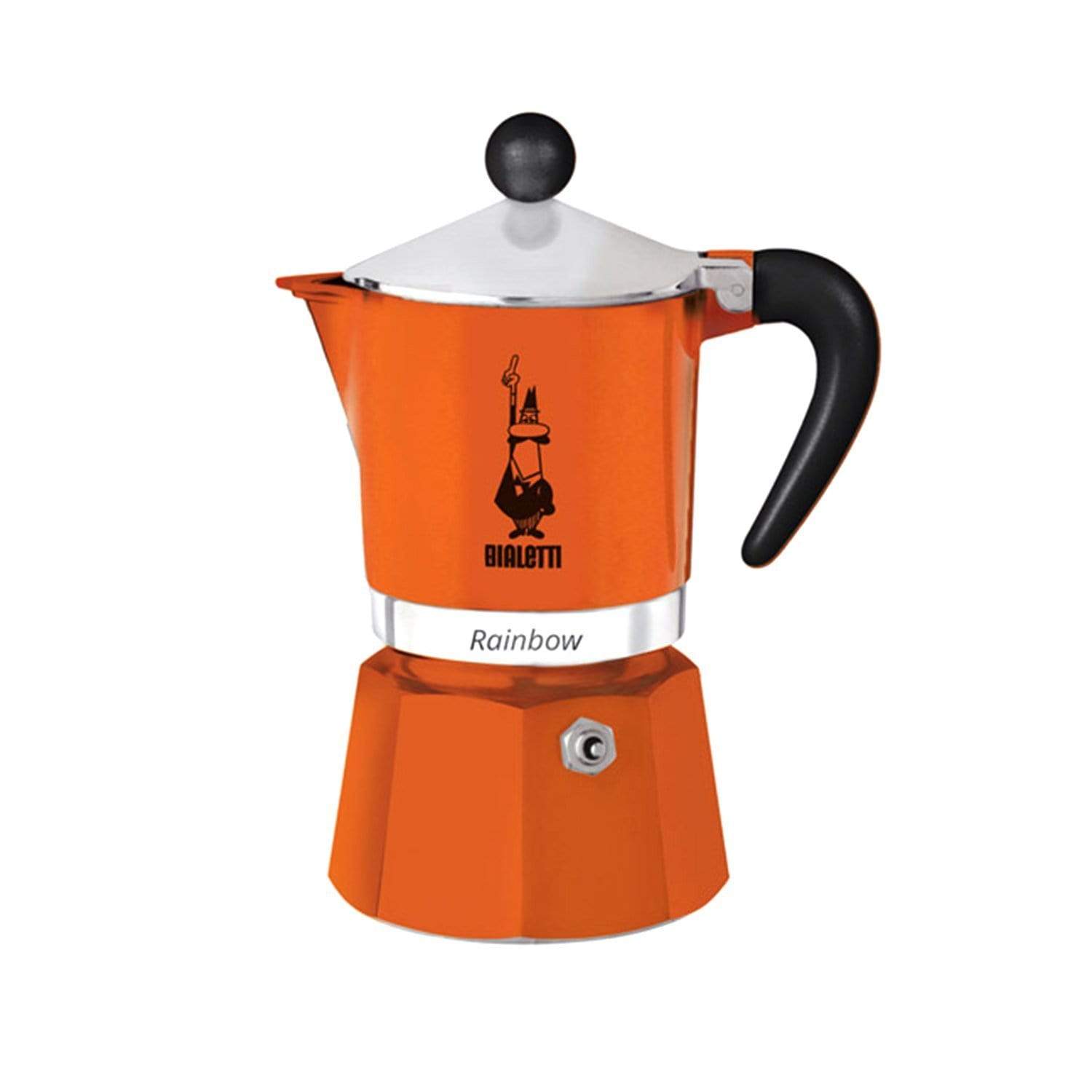 Bialetti Rainbow Coffee Maker - Orange, 3 Cups - 4992 - Jashanmal Home