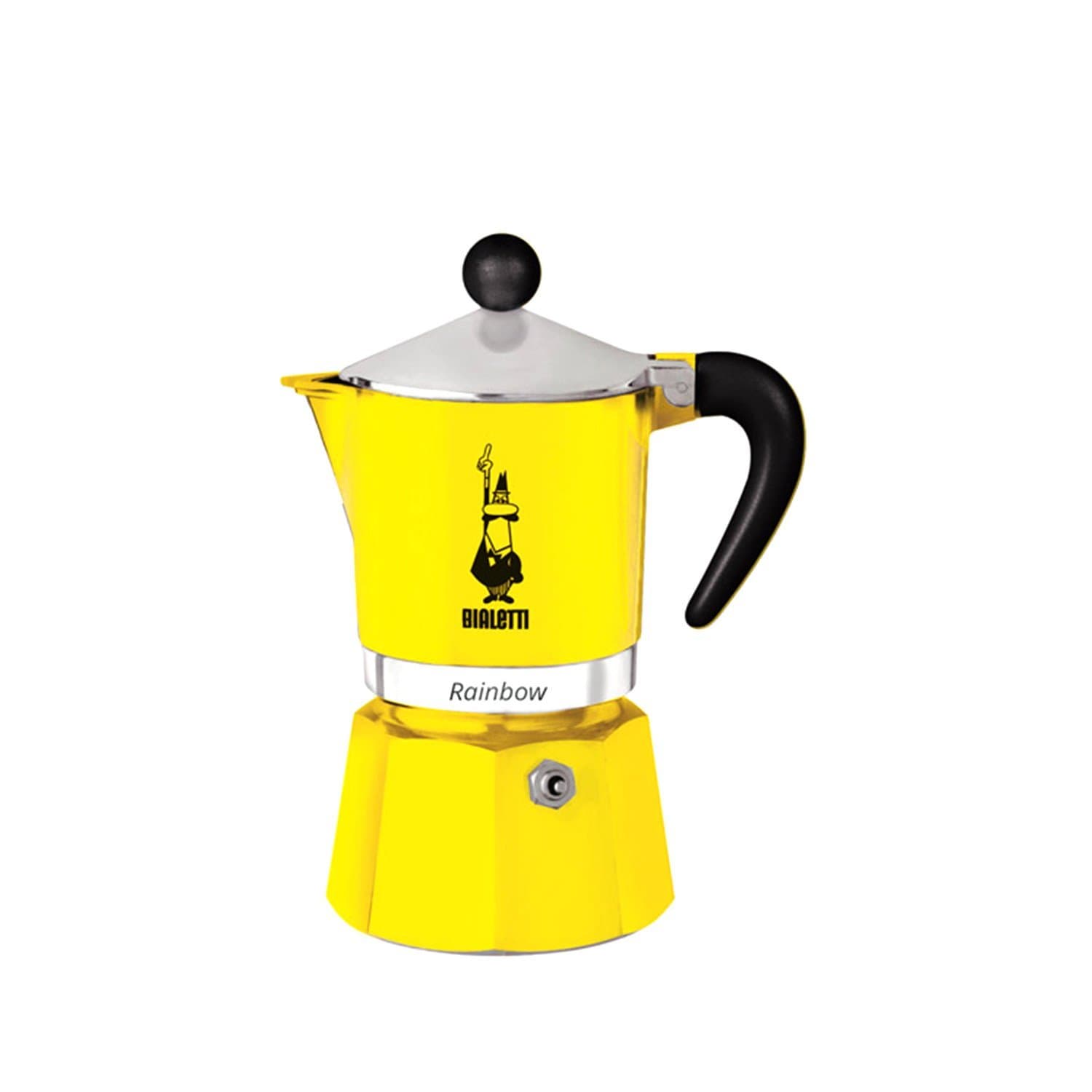 بياليتي ماكينة تحضير القهوة رينبو - أصفر، 6 أكواب - 4983 - جاشنمال هوم