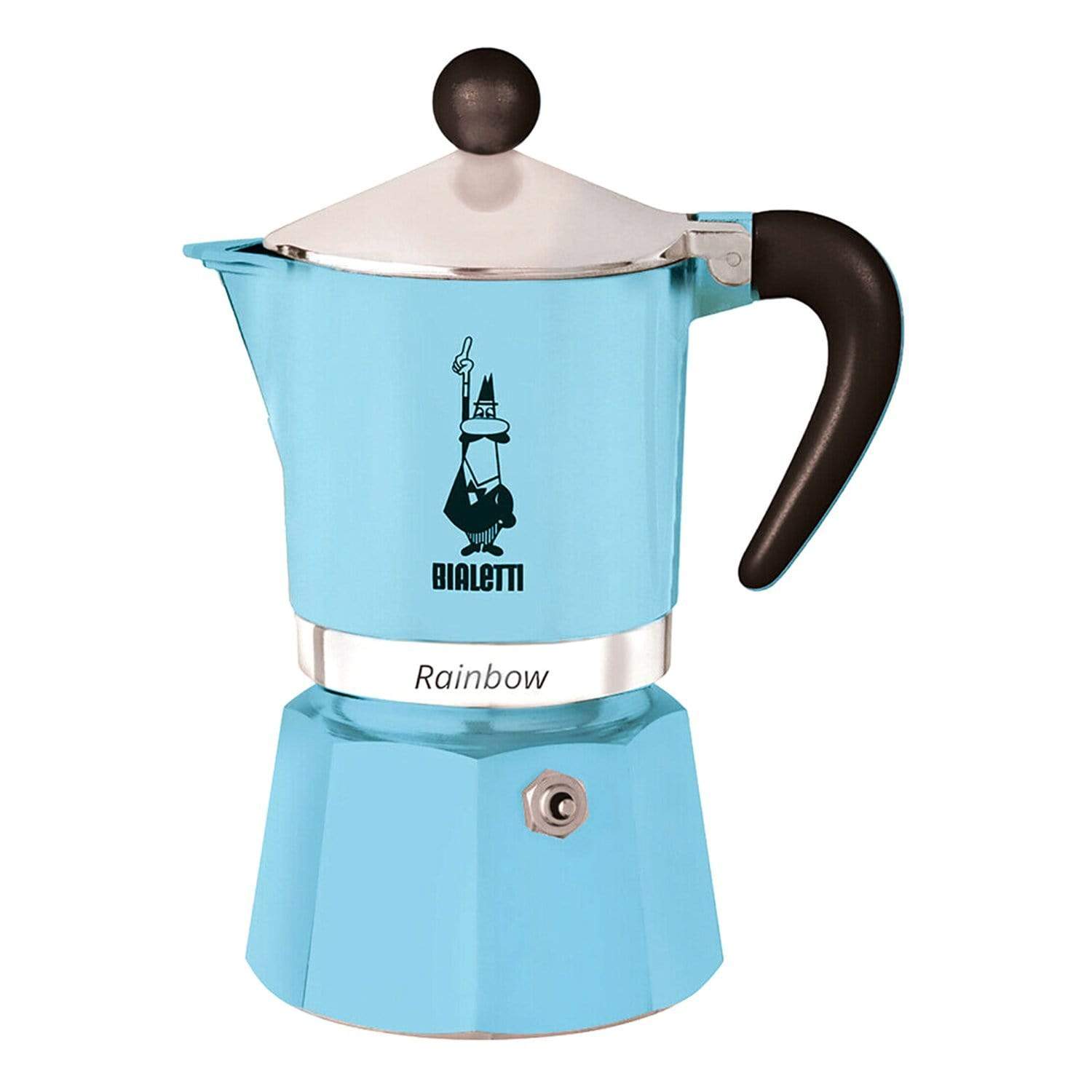 Bialetti Rainbow Coffee Maker - Light Blue, 3 Cups - 5042 - Jashanmal Home