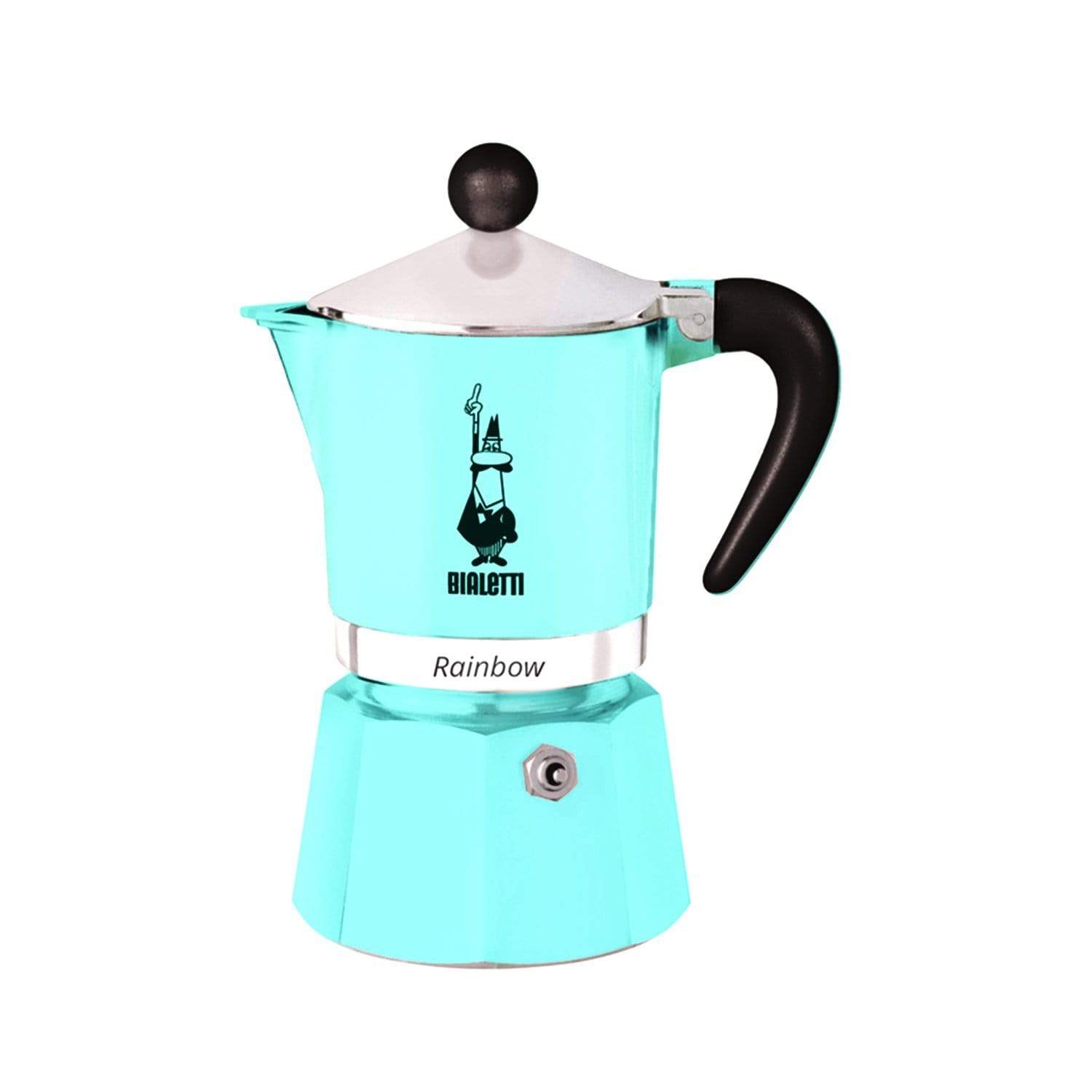Bialetti Rainbow Coffee Maker - Blue, 6 Cups - 5043 - Jashanmal Home