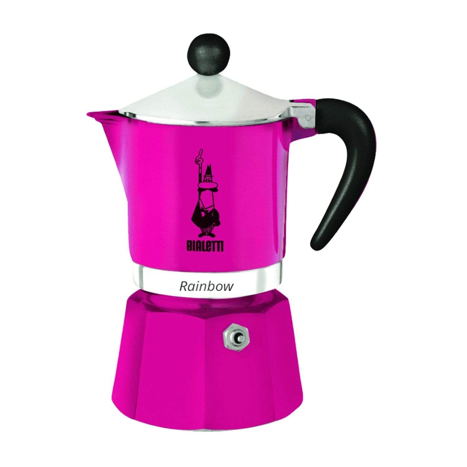 Bialetti Rainbow Coffee Maker - Fuchsia, 6 Cups - 5013 - Jashanmal Home
