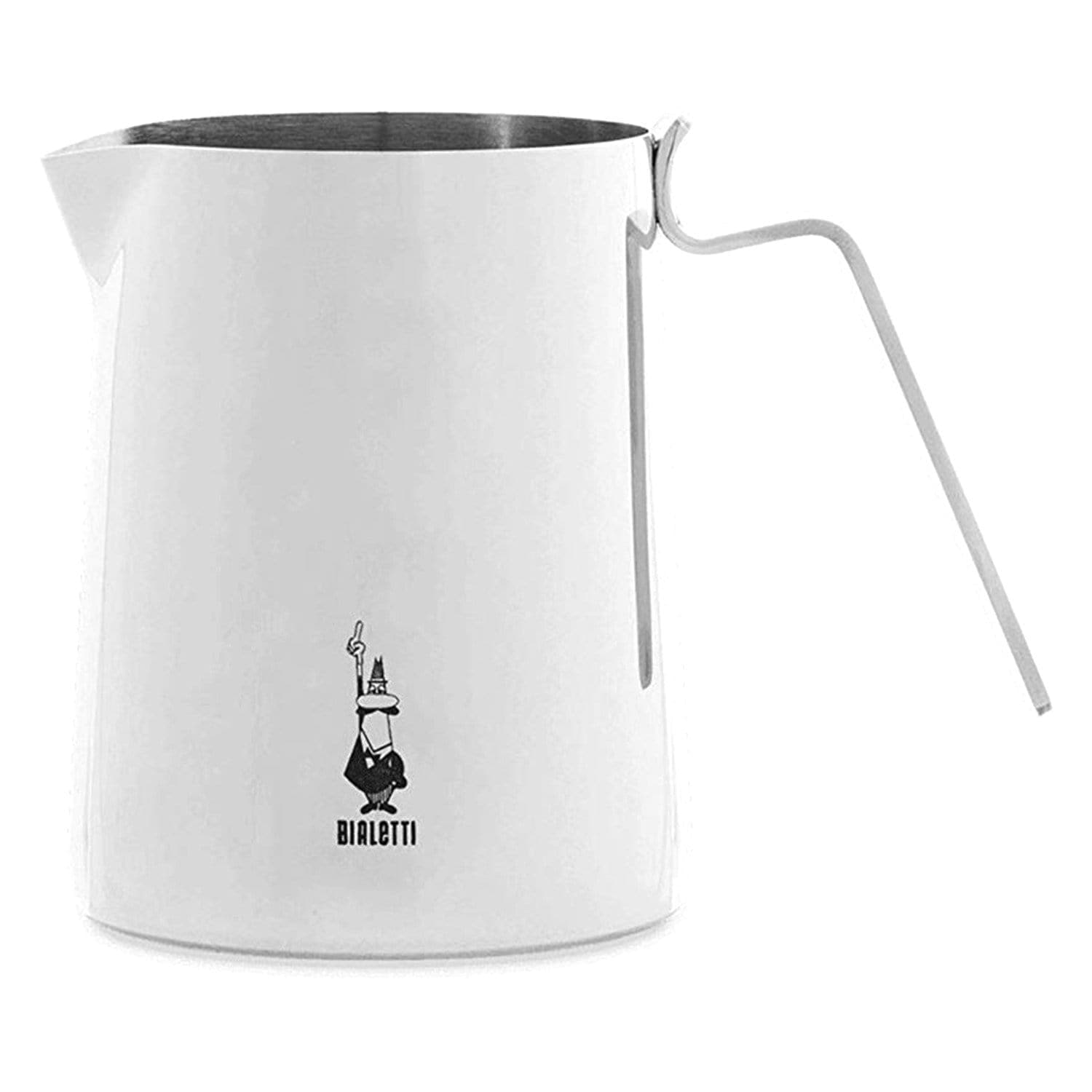 Bialetti Milk Pitcher - White and Silver, 30 Litre - 1806 - Jashanmal Home
