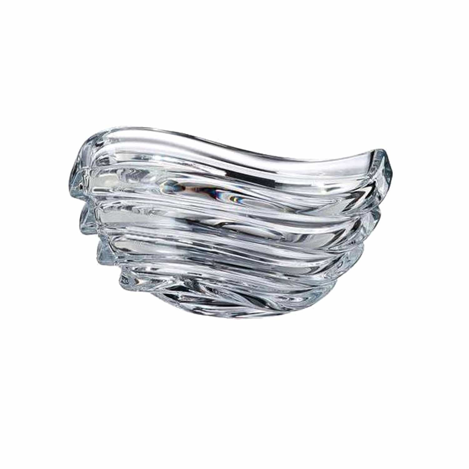 Bohemia Crystal Glass Wave Bowl - 30.5 cm - 5391174 - Jashanmal Home