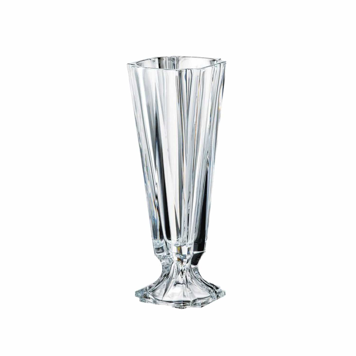 Bohemia Crystal Glass Metropolitan Footed Vase - 43.5 cm - 5392023 - Jashanmal Home