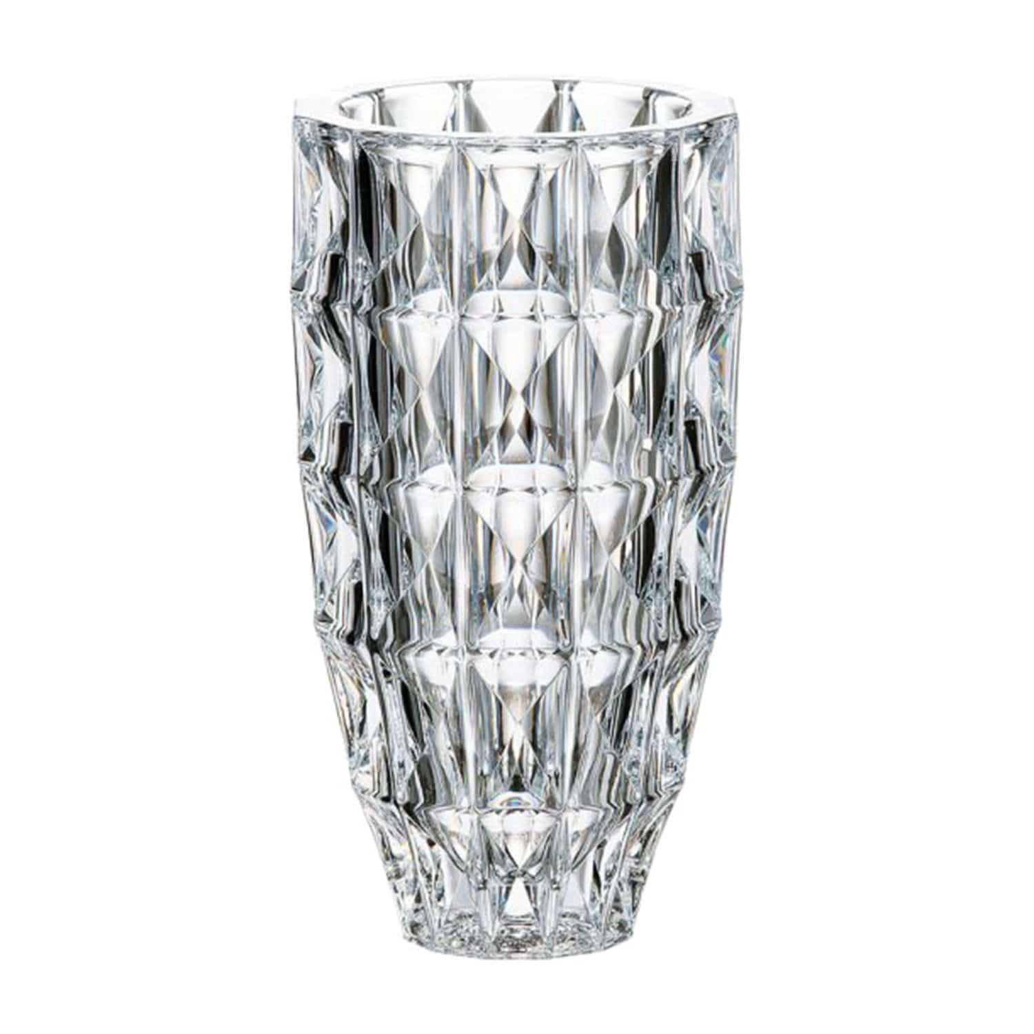 Bohemia Crystal Glass Diamond Vase - 25.5 cm - 5390837 - Jashanmal Home