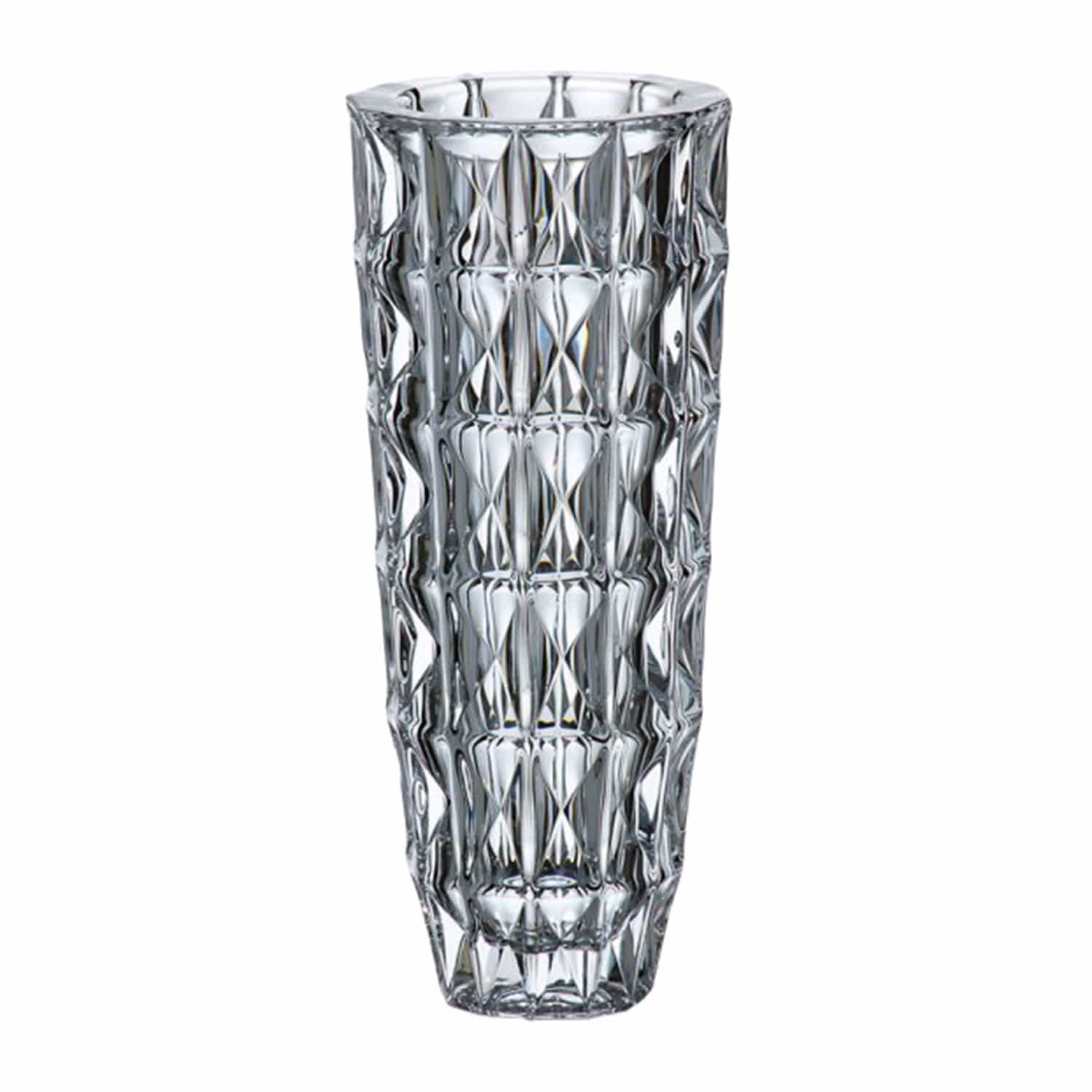 Bohemia Crystal Glass Diamond Vase - 33 cm - 5390858 - Jashanmal Home