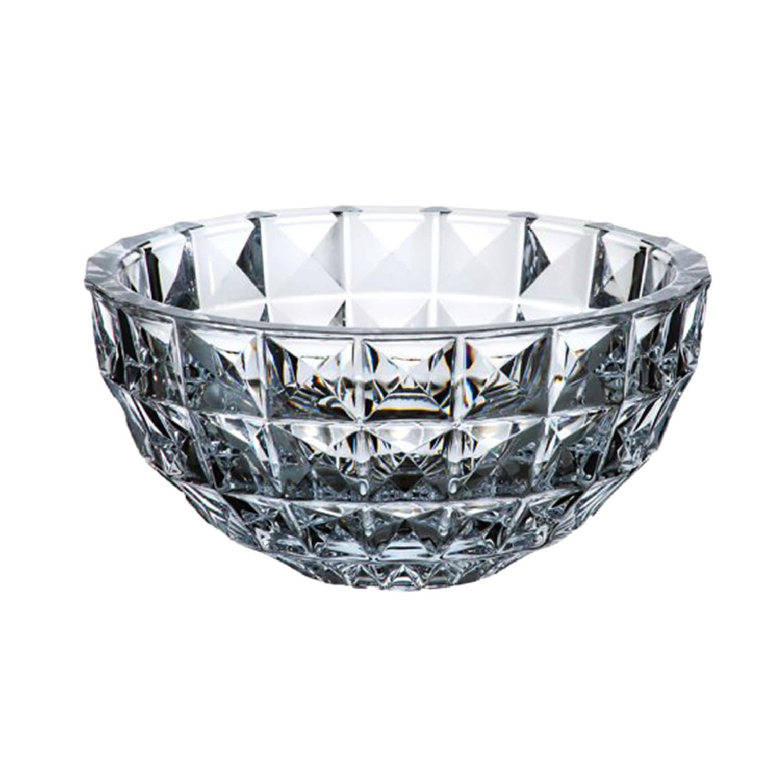 Bohemia Crystal Glass Diamond Bowl - 28 cm - 5390865 - Jashanmal Home