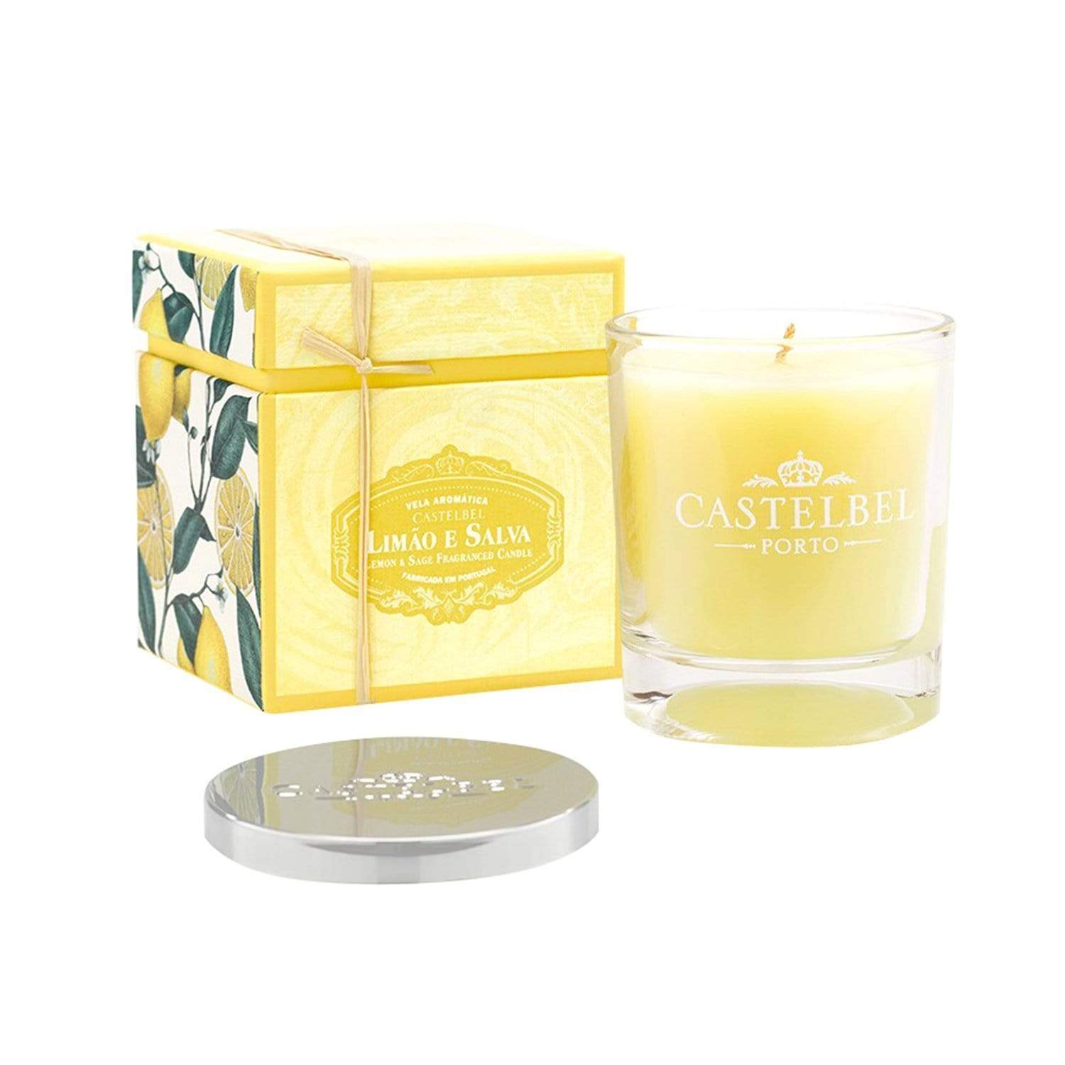 Castelbel Amber Scented Lemon and Sage Candle - C1-0201 - Jashanmal Home