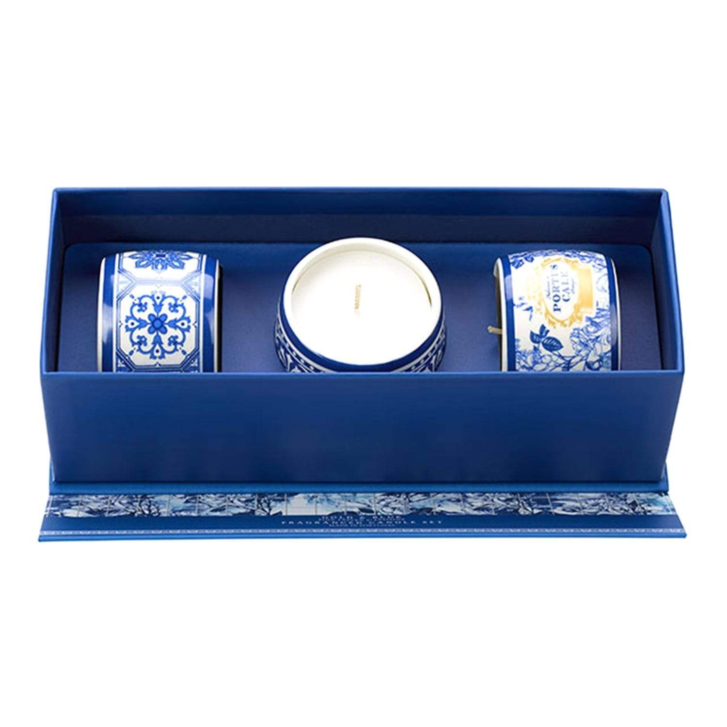 Castelbel Portus Cale Gold and Blue Tea Light Candle Gift Set - C2-2326 - Jashanmal Home