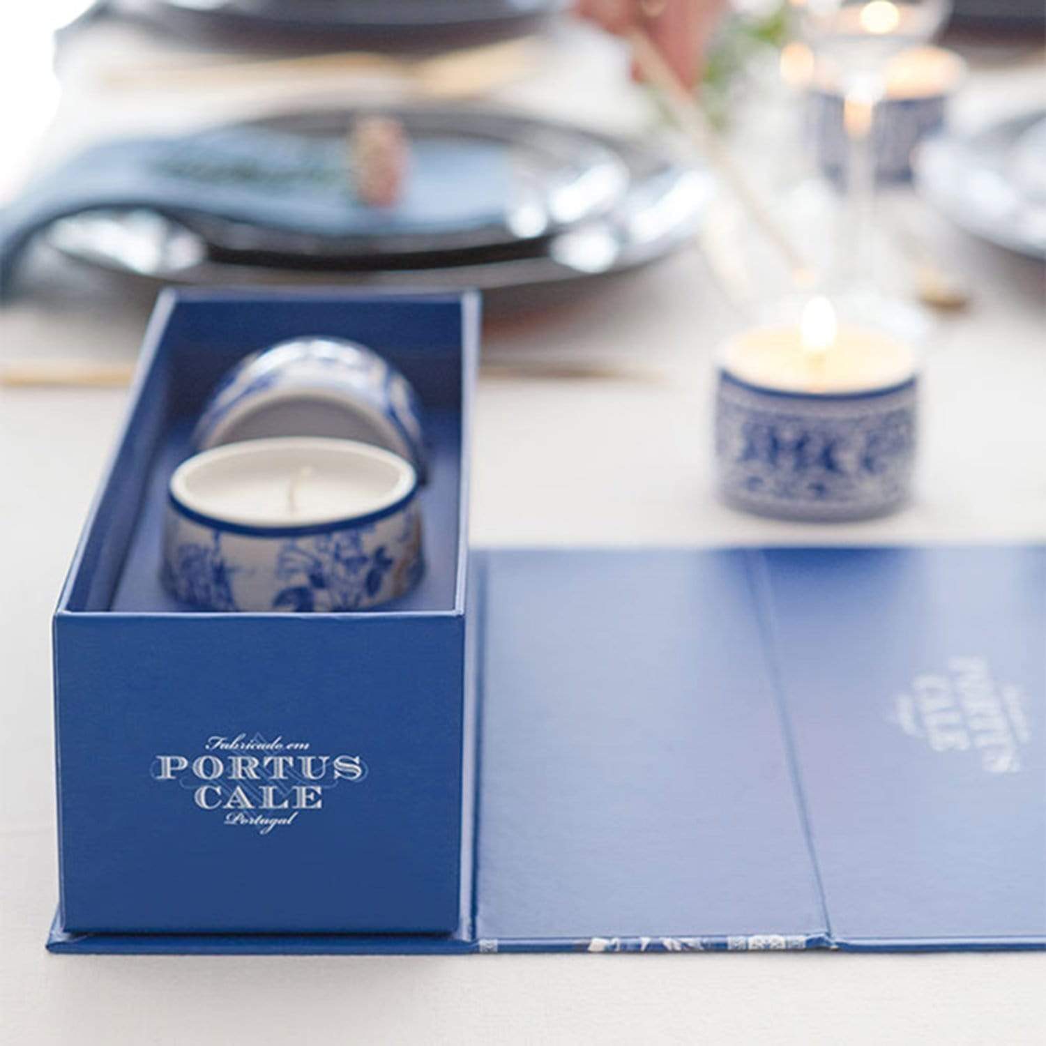 Castelbel Portus Cale Gold and Blue Tea Light Candle Gift Set - C2-2326 - Jashanmal Home