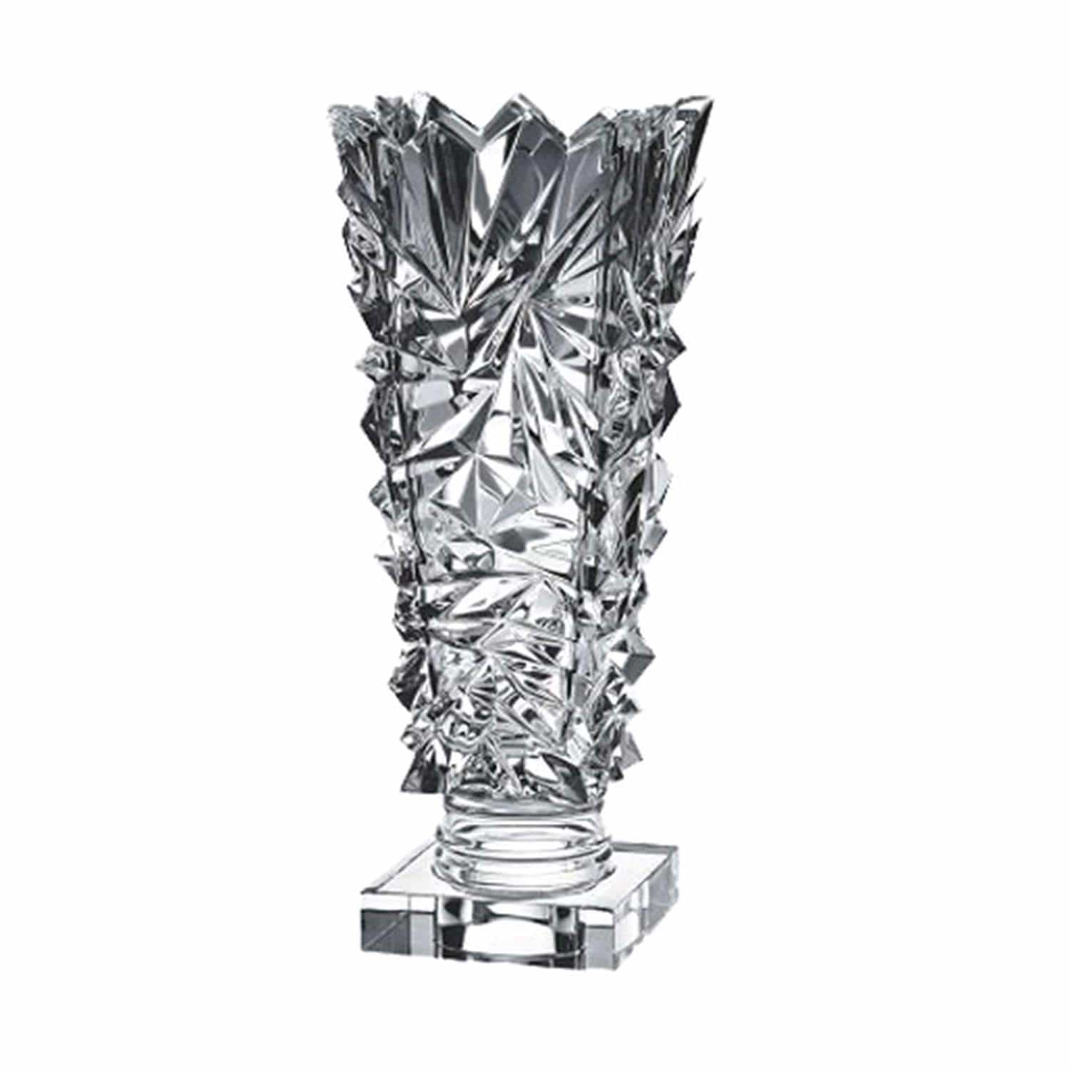 Che Crystal Glacier Stalk Vase - Clear - 1/93K52/380 - Jashanmal Home