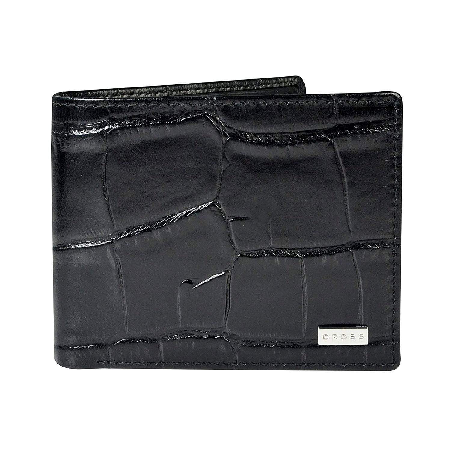Cross Coco Signature Bifold Coin Leather Wallet for Men  - Black and Red - AC268072-1-3 - Jashanmal Home