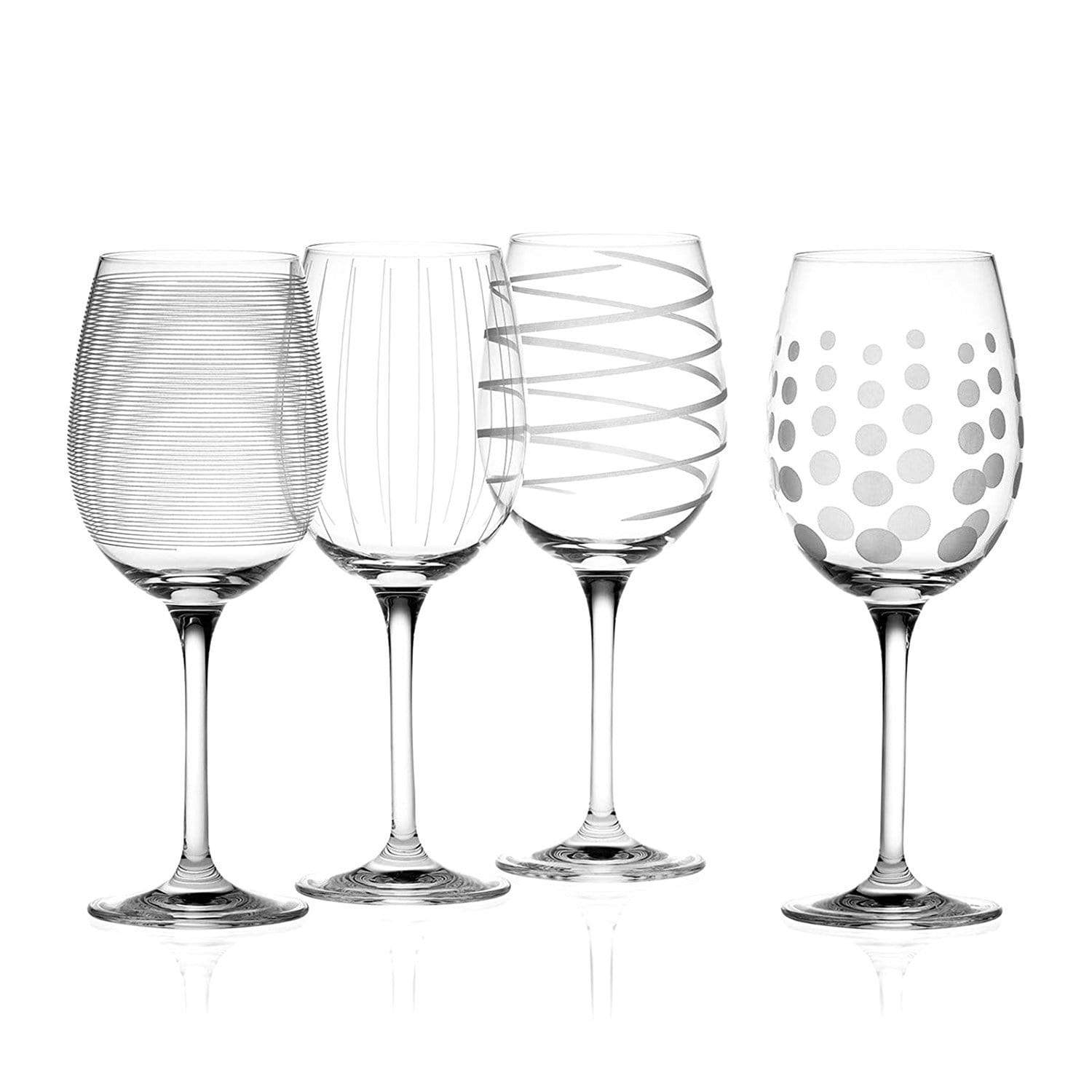 Creative Tops Mikasa Cheers Wine Glass Set - Clear and Silver, 473 ml, 4 Piece - 5159282 - Jashanmal Home