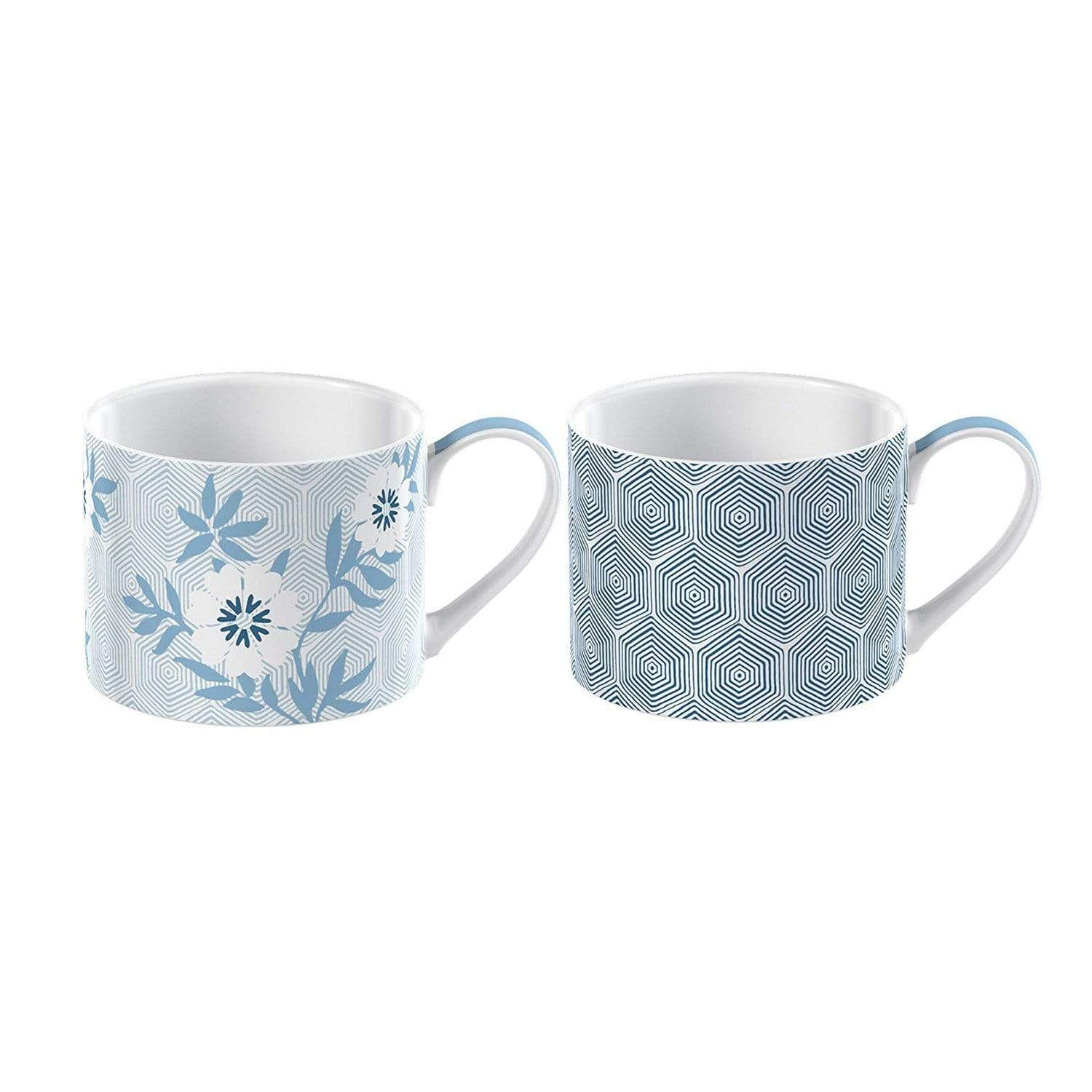 Creative Tops Victoria And Albert Espresso Mug Set -White and Blue, 2 Piece - 5227091 - Jashanmal Home