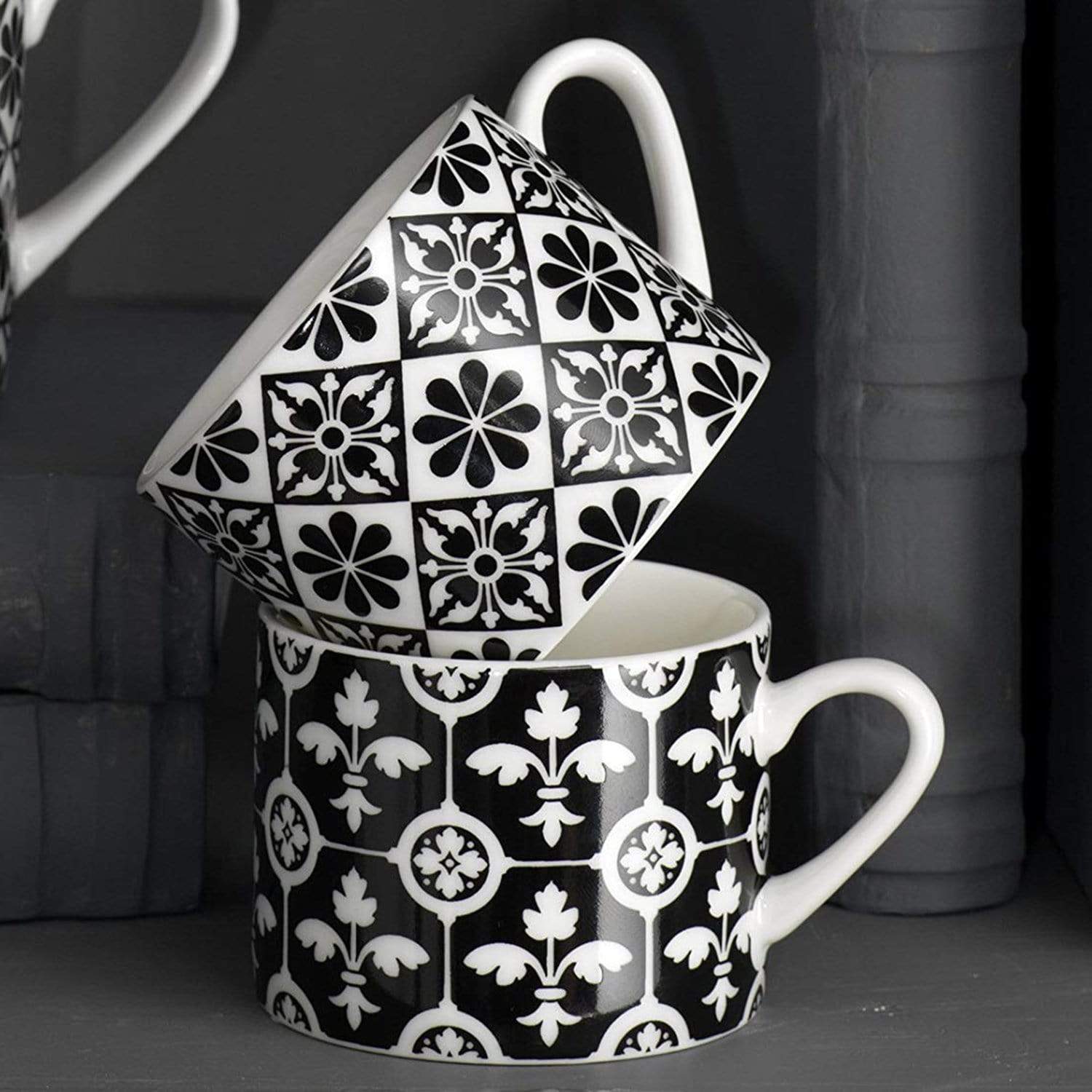 Creative Tops Victoria and Albert Encaustic Tile Espresso Mug - Set of 4 - 5174576 - Jashanmal Home