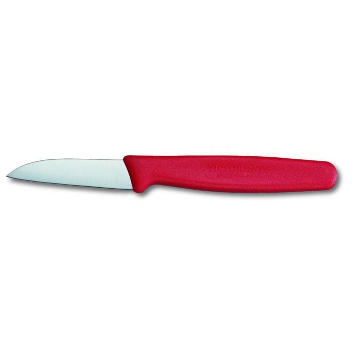 VICTORINOX PARING KNIFE RED NYLON HANDLE BLADE 6CM  - 5.0301