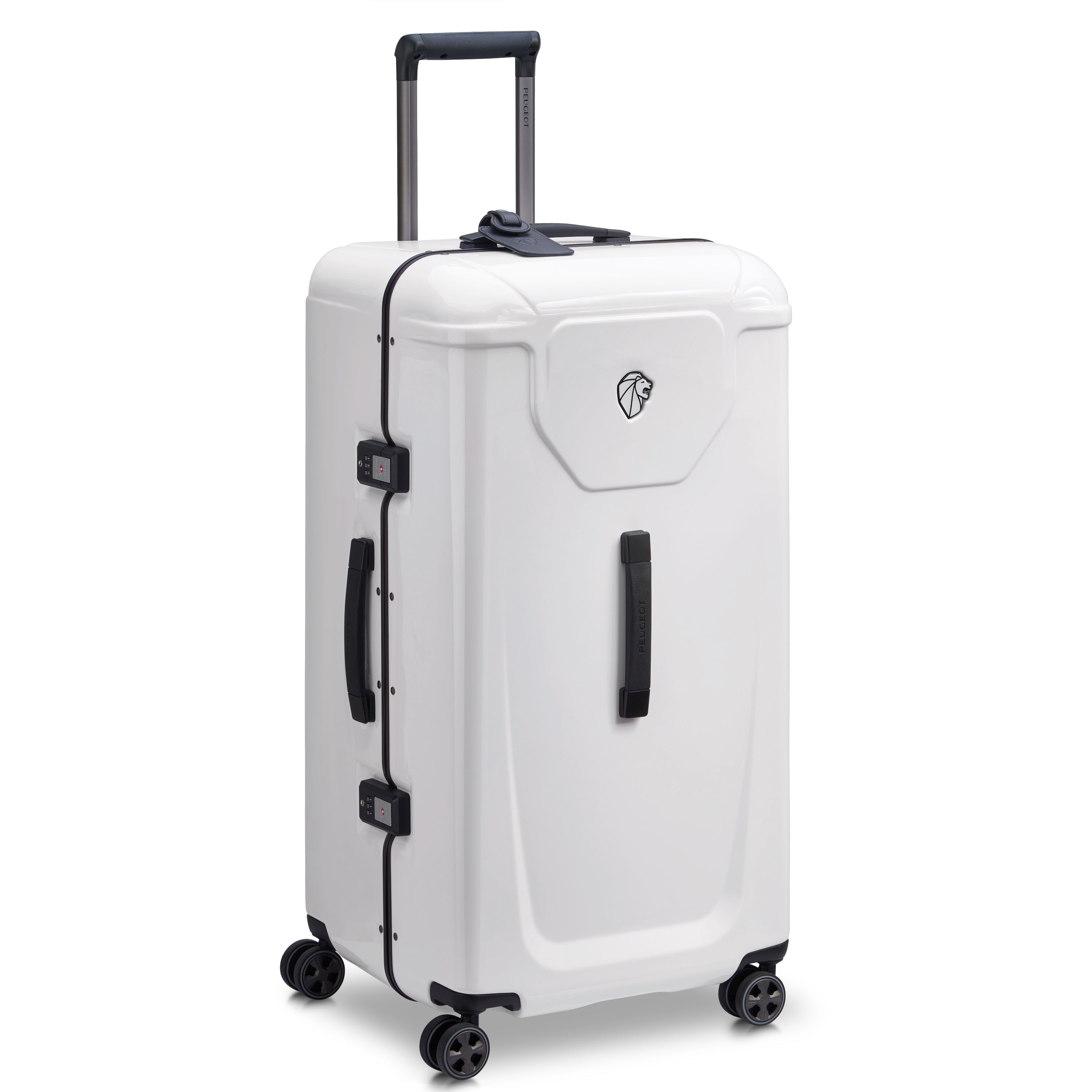 Peugeot Voyages Travel 80cm Hardcase 4 Double Wheel Check-in Luggage Trunk Trolley
