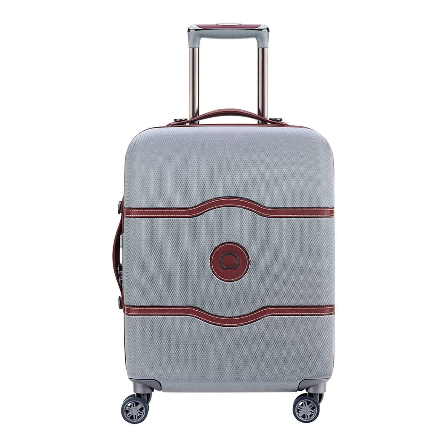 Delsey Chatelet Air 4 Double Wheel Cabin Trolley Case - Silver - 00167280511 SILVER - Jashanmal Home