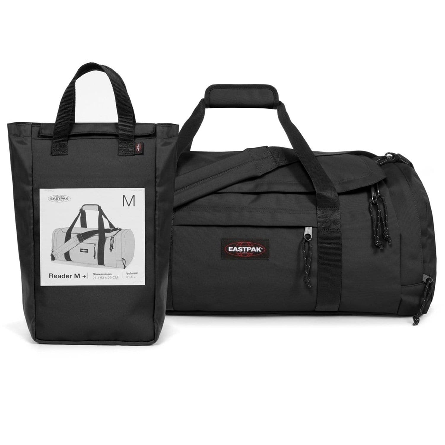 Eastpak Reader M + Black Medium Duffle Bag