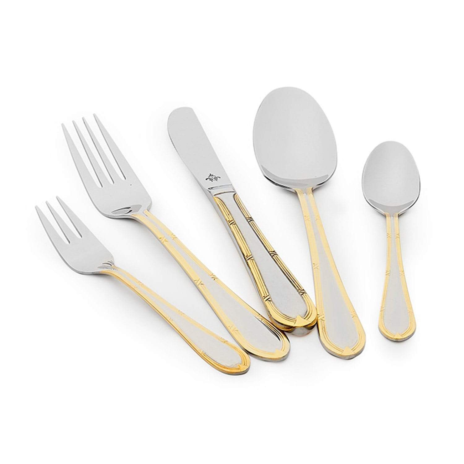 Hester Gold Plated Cutlery Box Set - Silver, 68 Piece - GL29/GPBX - Jashanmal Home