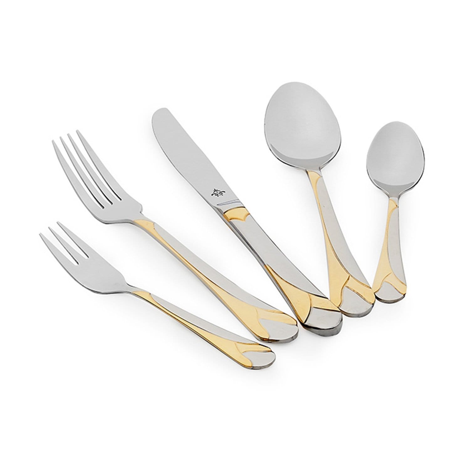 Elly Gold Plated Cutlery Set - Silver, 68 Piece - GL56/GPBX - Jashanmal Home