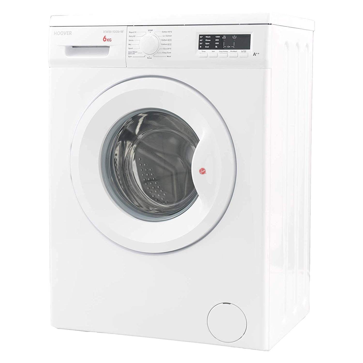 Hoover 6 kg Washing Machine with LED Indicator - HWM-1006-W - Jashanmal Home