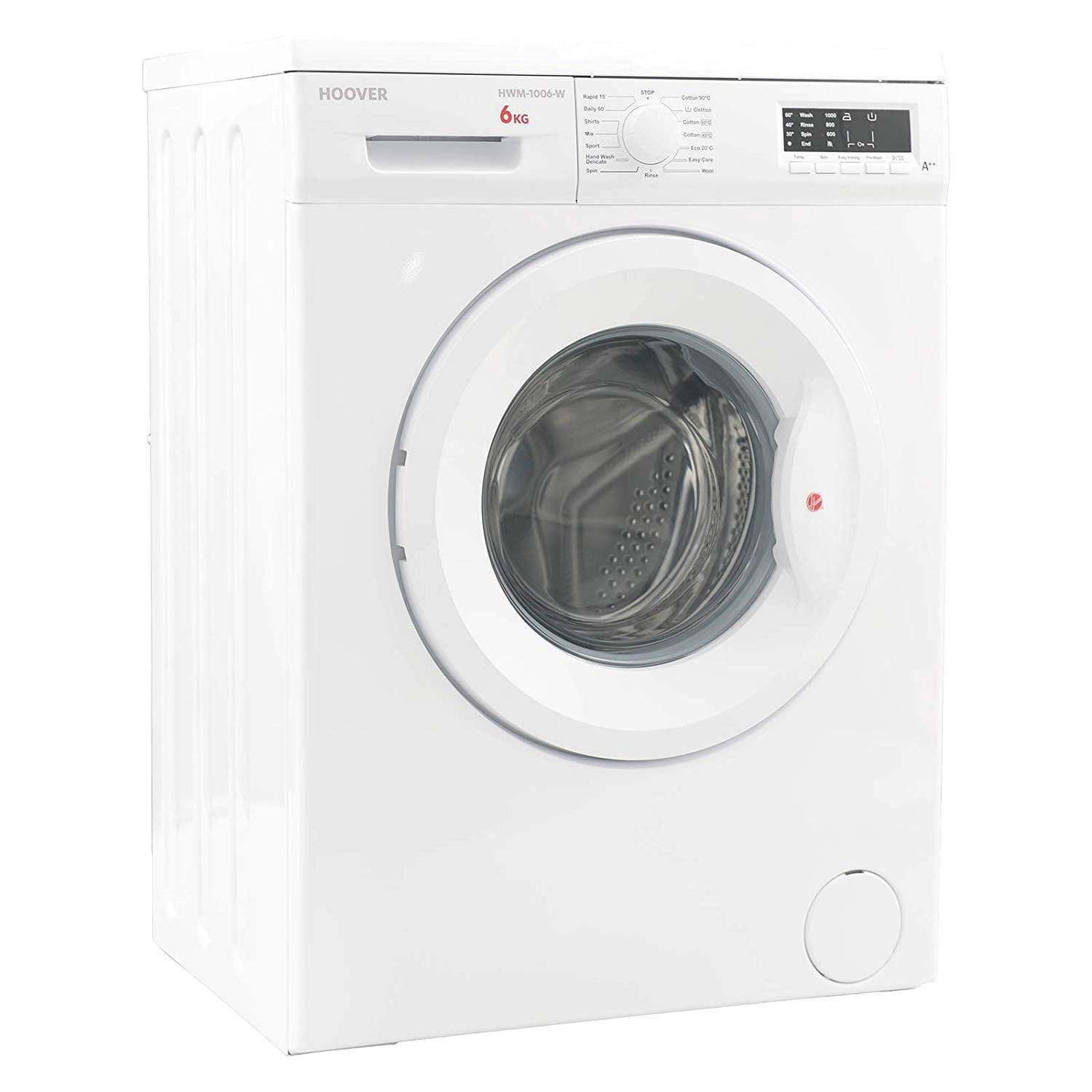 Hoover 6 kg Washing Machine with LED Indicator - HWM-1006-W - Jashanmal Home