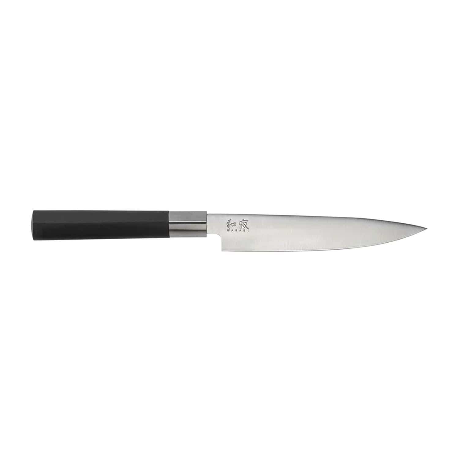 Kai Wasabi 6 Utility Knife - Black, 15 cm - 6715U - Jashanmal Home