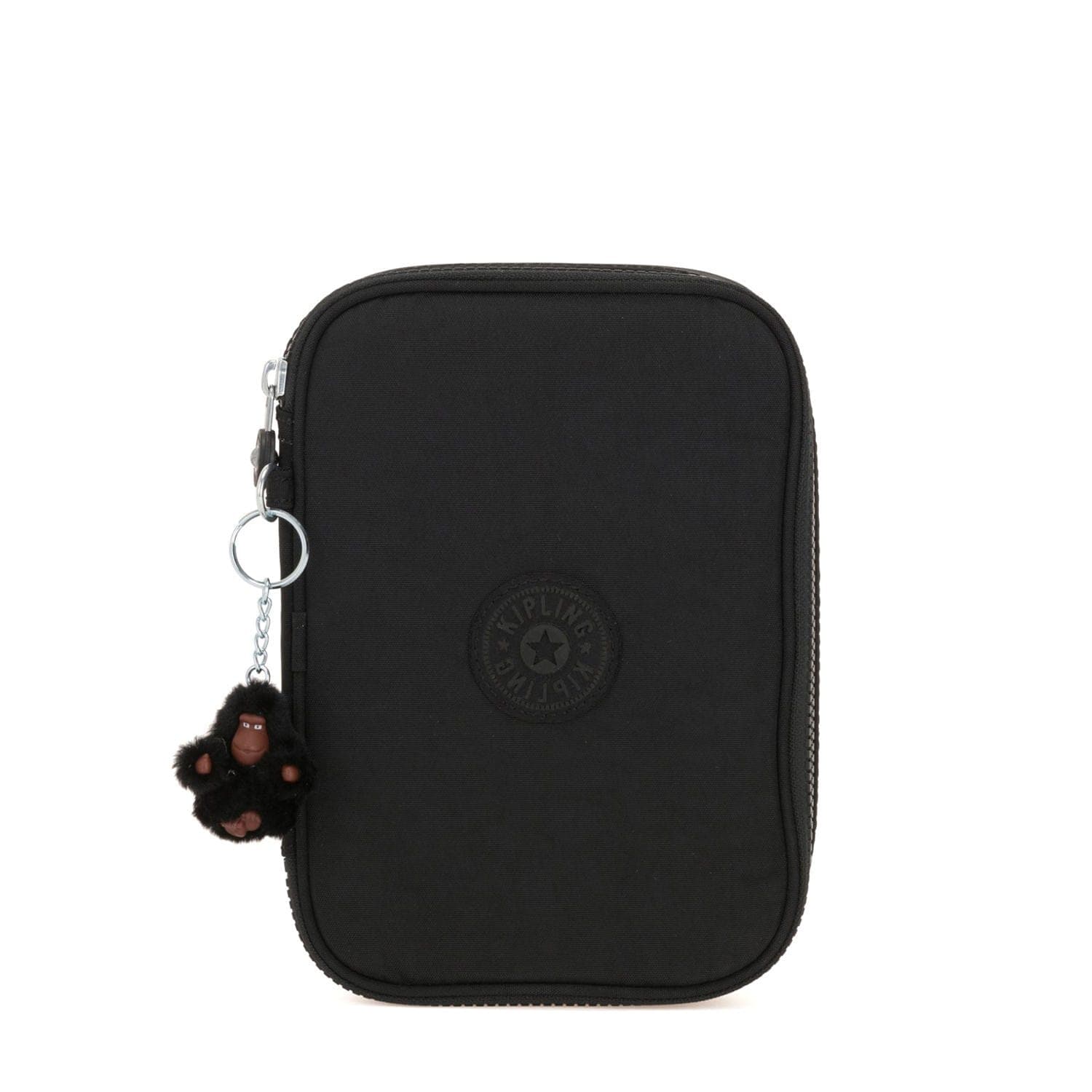 Kipling 100 Pens Large Case with Monkey Keychain - True Black - 09405-J99 - Jashanmal Home