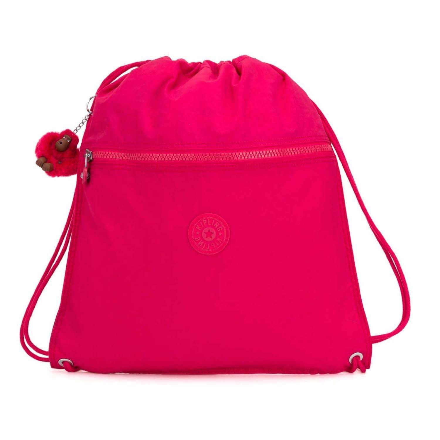 Kipling Supertaboo Drawstring Bag - True Pink - 09487-09F - Jashanmal Home