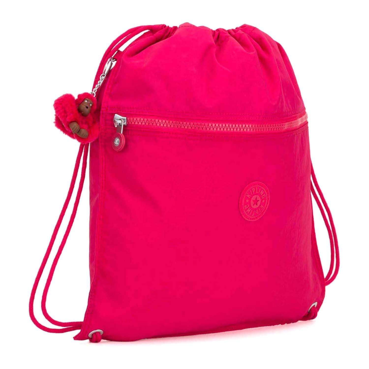Kipling Supertaboo Drawstring Bag - True Pink - 09487-09F - Jashanmal Home