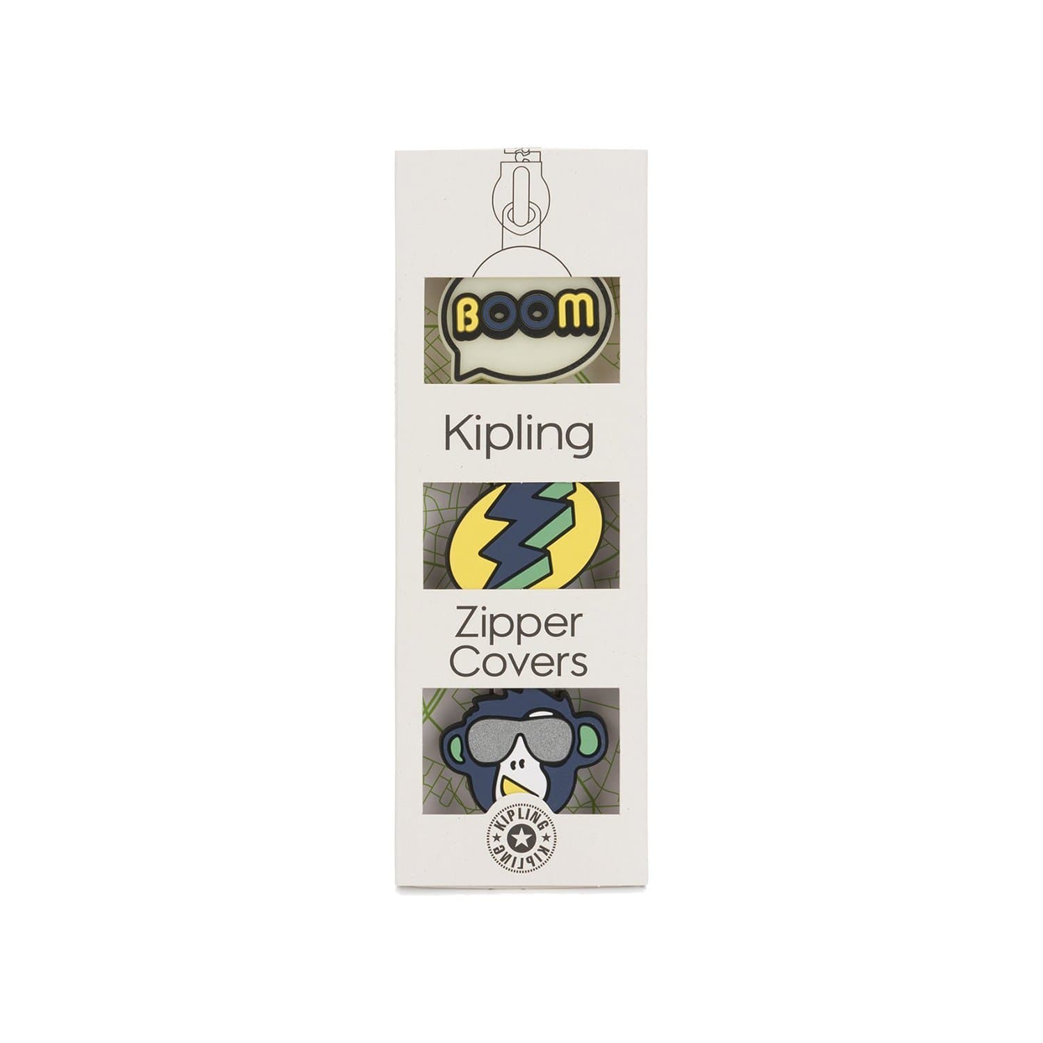 Kipling BTS Pullers Mix Reflective Zipper Cover - Boom Light Monk - 00107-52P - Jashanmal Home