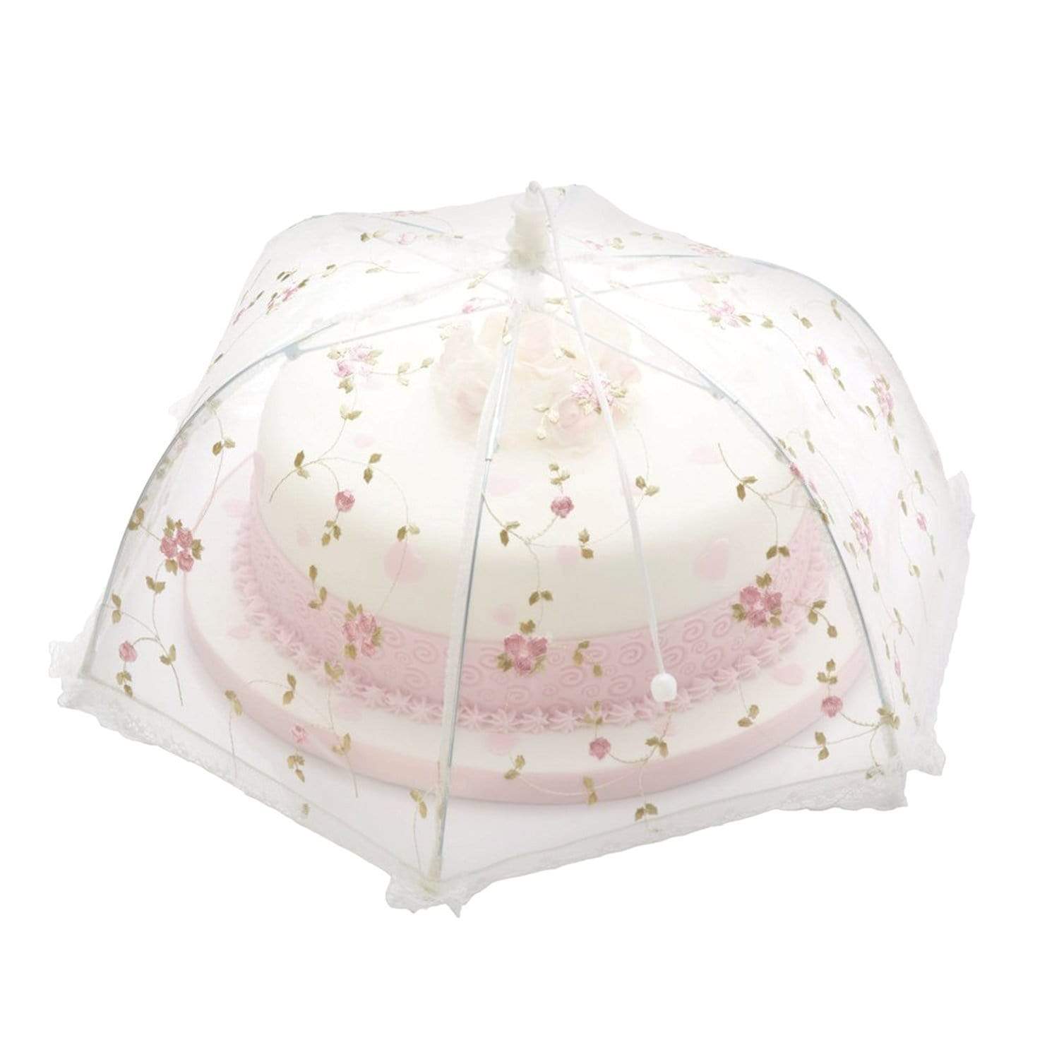 KitchenCraft Sweetly Does It Umbrella Food Cover - Clear - KCCOVFLOLRG - Jashanmal Home
