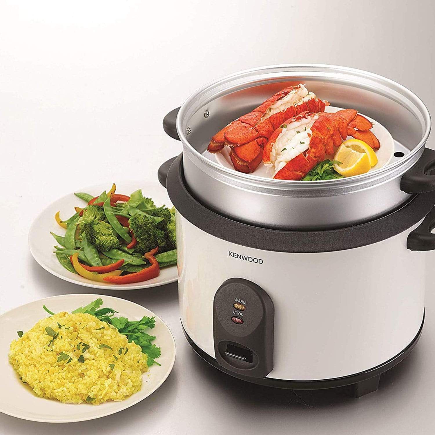Kenwood 2.8 Litre Rice Cooker with Steam Basket - RCM680 - Jashanmal Home