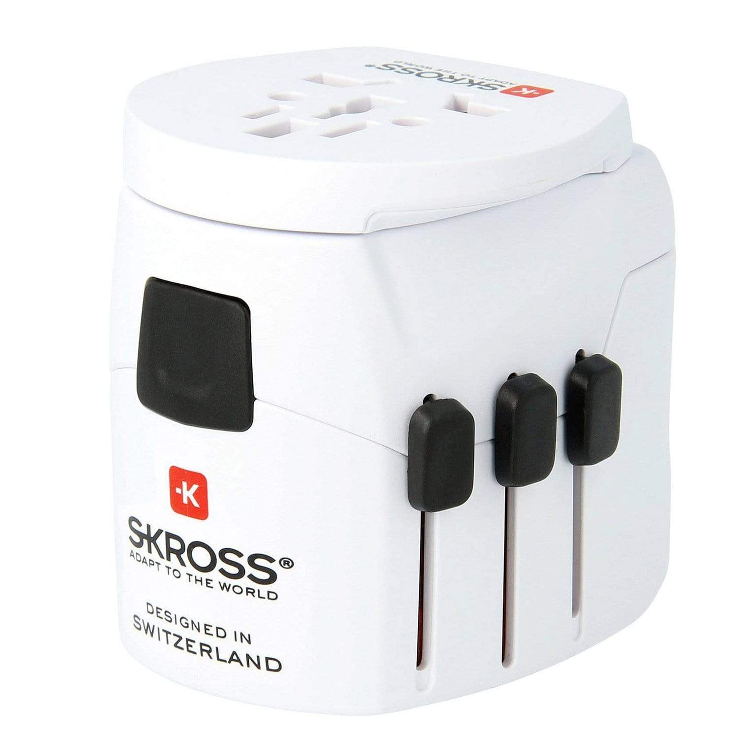 Skross Pro Light USB World Multi Plug Adapter - White - 1302550 - Jashanmal Home
