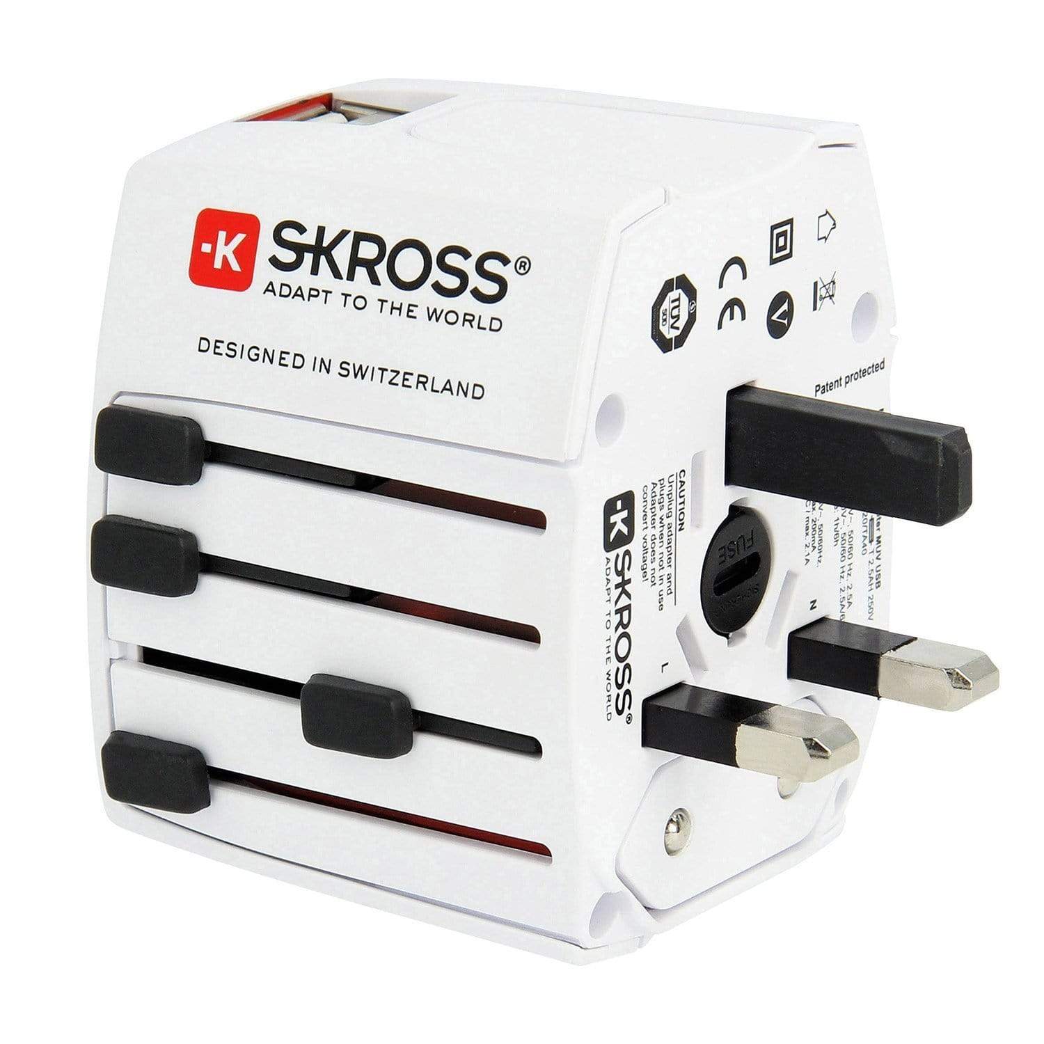 سكروس MUV USB 2.4 محول متعدد التوصيل - أبيض - 1302930 - Jashanmal Home