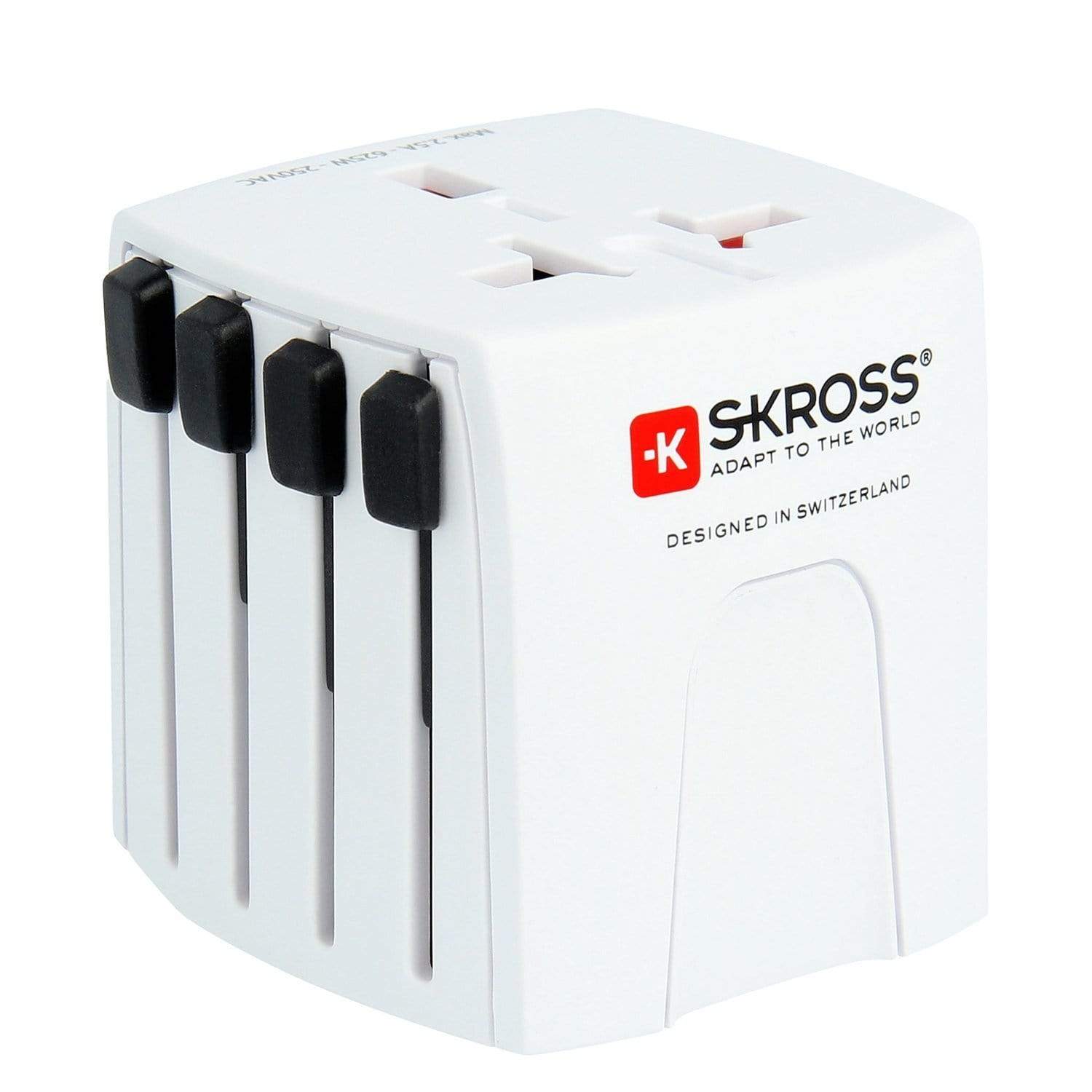 Skross MUV Micro Multi Plug Travel Adapter without USB - White - 1302180 - Jashanmal Home
