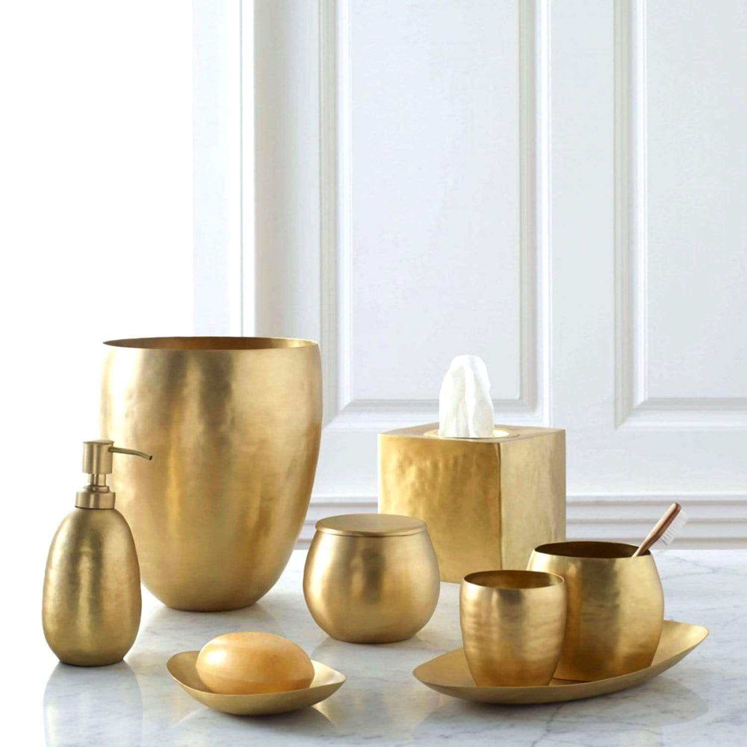 Kassatex Nile Brass Soap Dish - Gold - ANL-SD - Jashanmal Home
