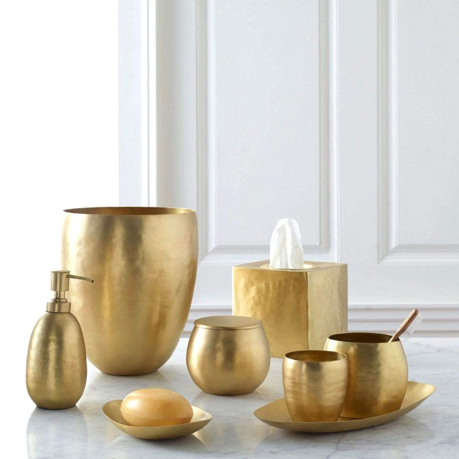 Kassatex Nile Brass Tray - Gold - ANL-TR - Jashanmal Home