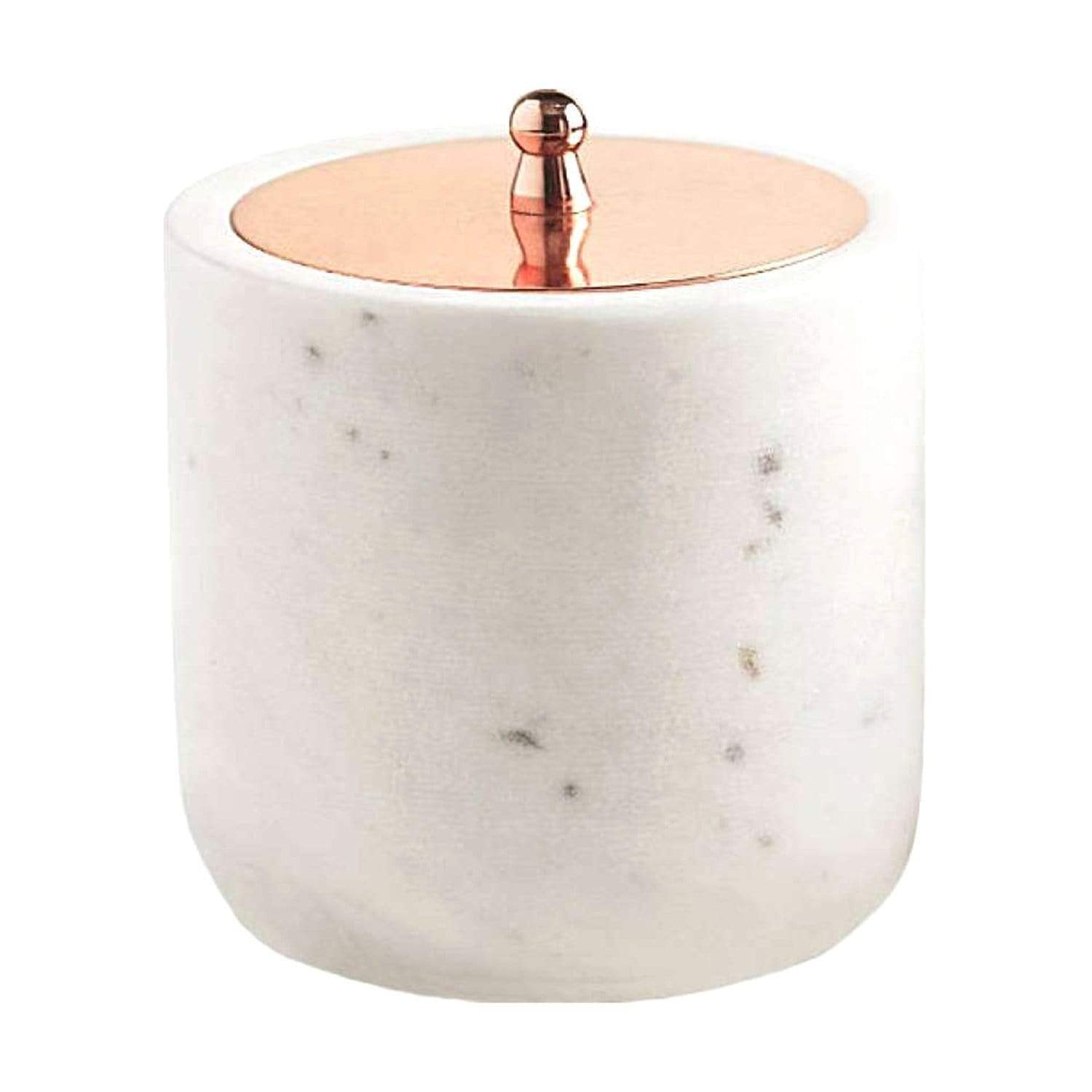Kassatex Pietra Calacatta Marble Cotton Jar - White - APT-CJ - Jashanmal Home