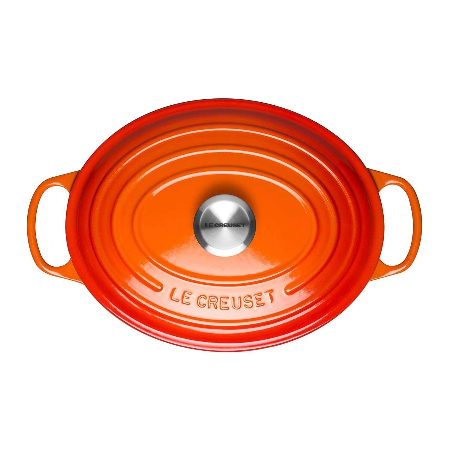 Le Creuset Signature Oval Casserole - Flame, 4.7 Litre - 21178290902430 - Jashanmal Home