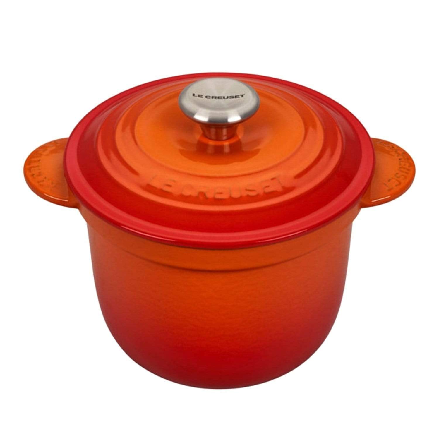 Le Creuset Cast Iron Rice Pot with Stoneware Inner Lid - Flame - 41110180900460 - Jashanmal Home