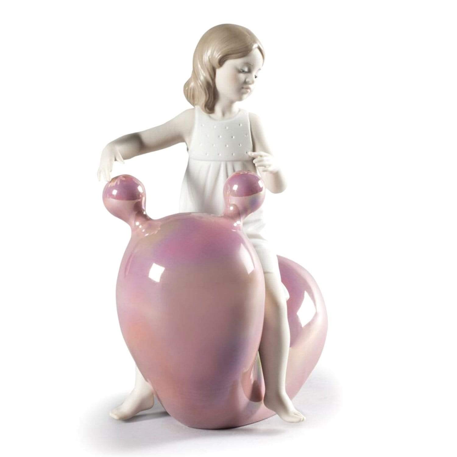 Lladro بلدي سيساو بالون فتاة التمثال - الوردي والأبيض - 1009367 - Jashanmal الرئيسية