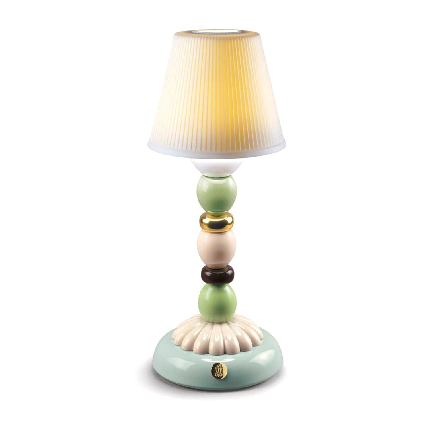 Lladro Palm Firefly Golden Fall Table Lamp - 1023793 - Jashanmal Home