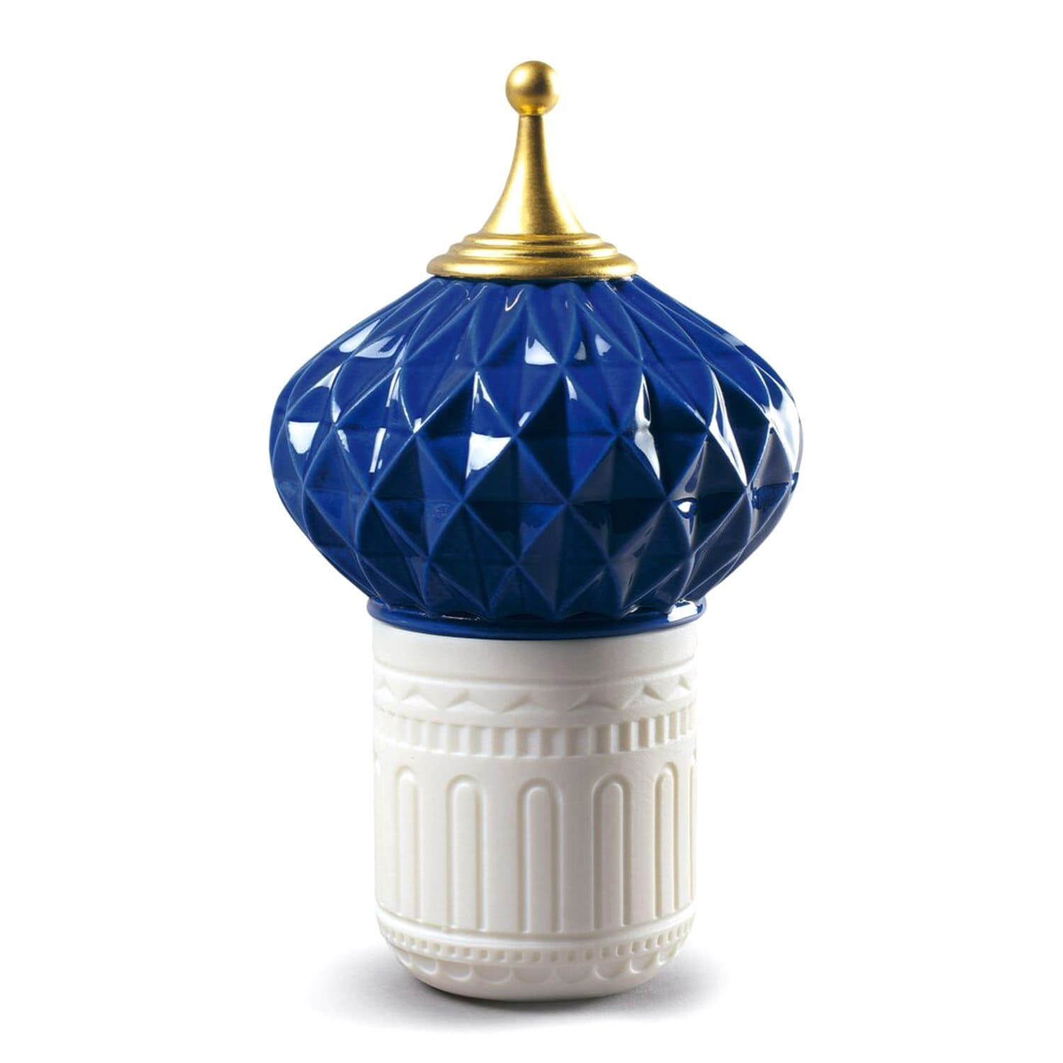 Lladro 1001 Lights Blue Spire Candle with Unbreakable Spirit Scent - 1040155 - Jashanmal Home