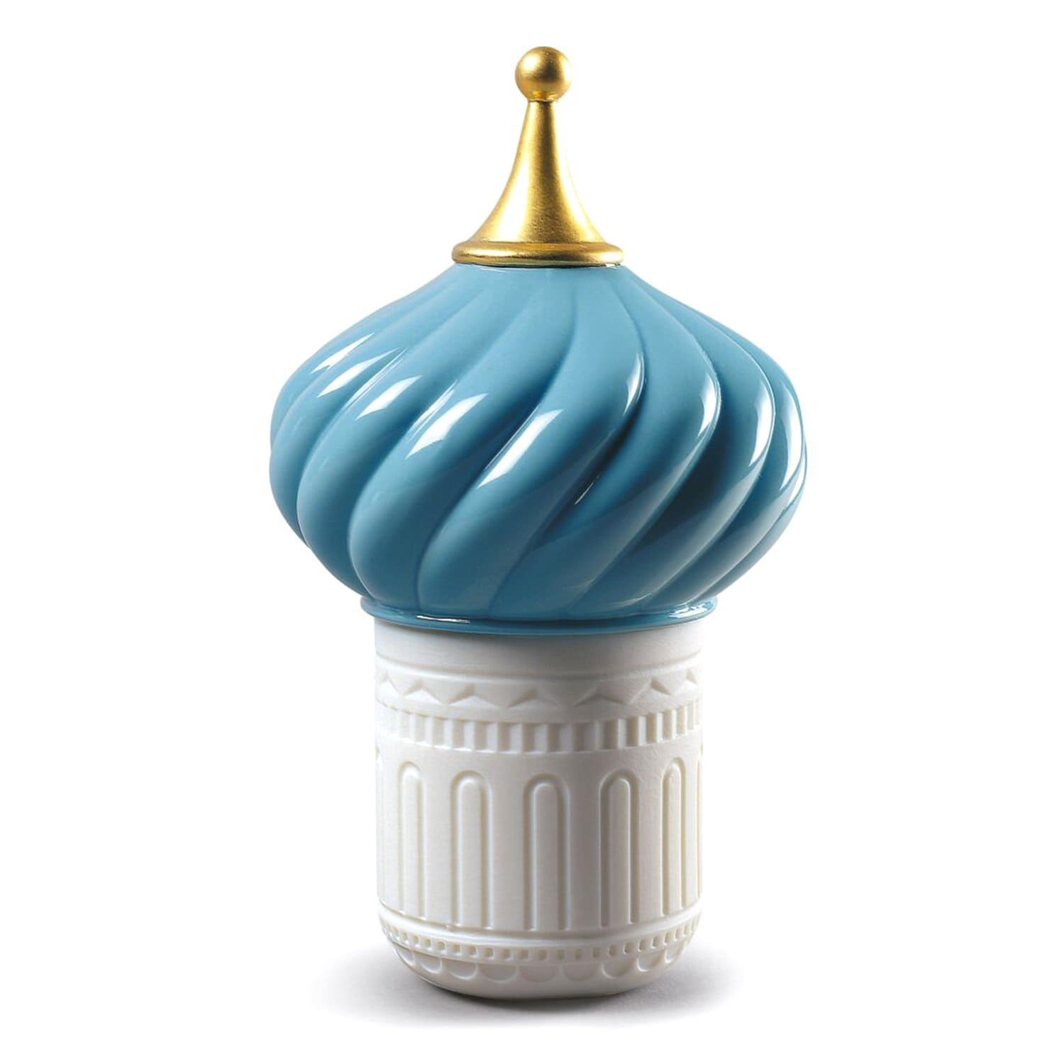Lladro 1001 Lights Turquoise Spire Candle with Unbreakable Spirit Scent - 1040157 - Jashanmal Home