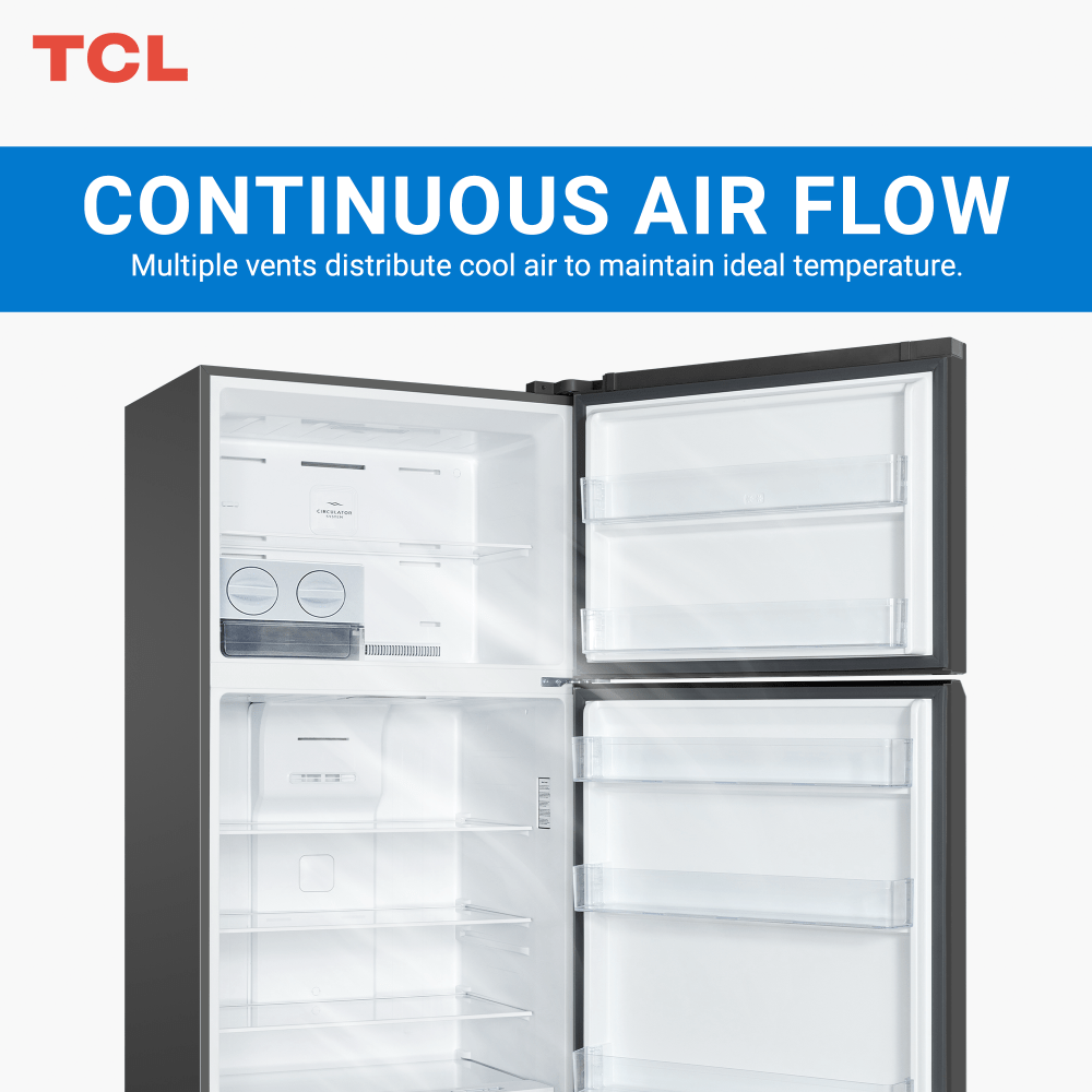 Tcl Top Mount Refrigerator Inox 700L