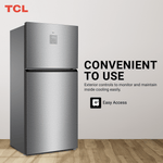 Tcl Top Mount Refrigerator Inox 700L